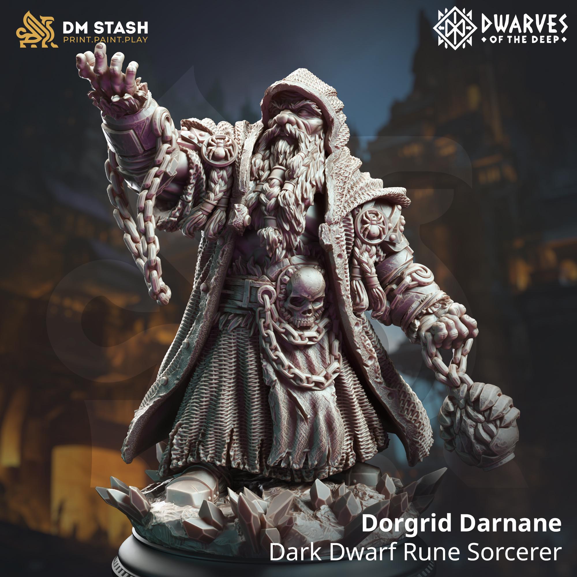 Dwarves of the Deep September 2024 Release | Paintable 3D Resin Printed Miniature by DM Stash