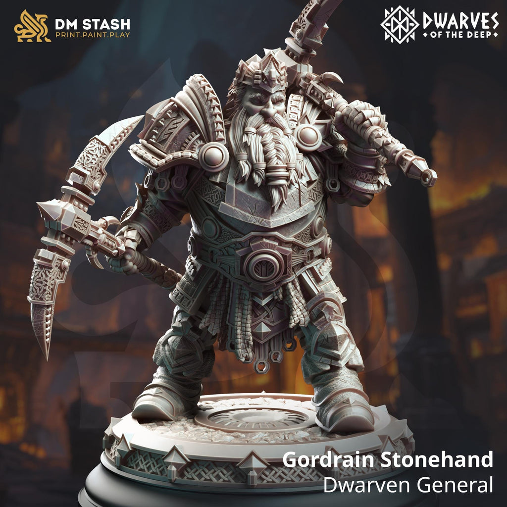 Dwarves of the Deep September 2024 Release | Paintable 3D Resin Printed Miniature by DM Stash