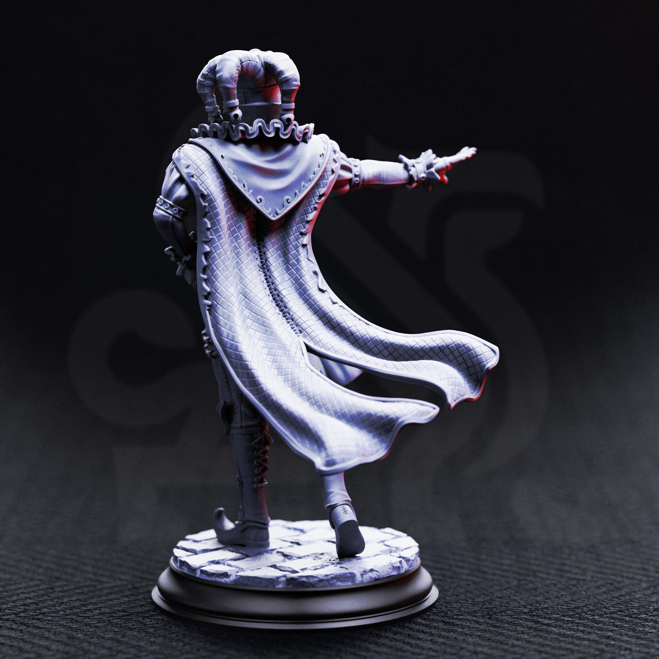 Sanguine & Melancholy – Vampire Jester Lovers | Paintable 3D Resin Printed Miniature by DM Stash