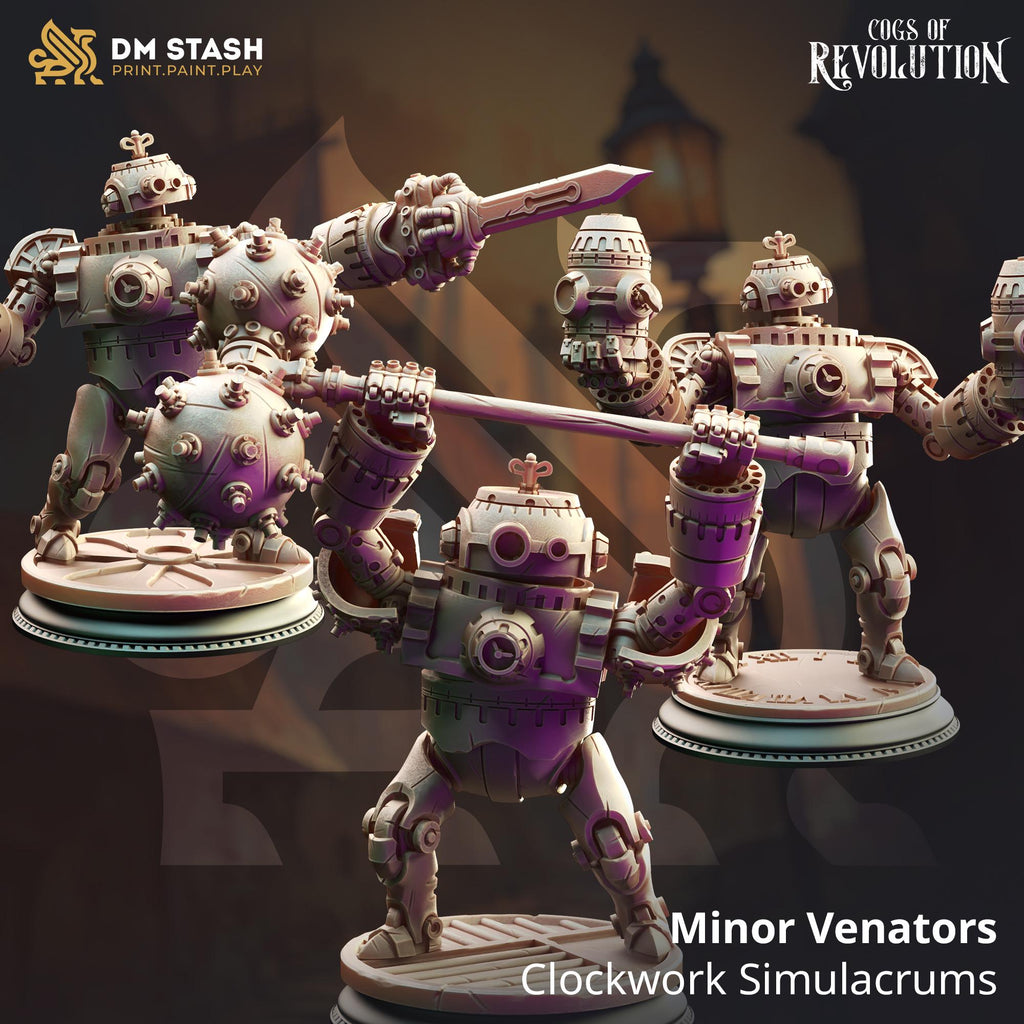 Cogs of Revolution February 2025 Release | Paintable 3D Resin Printed Miniature by DM Stash