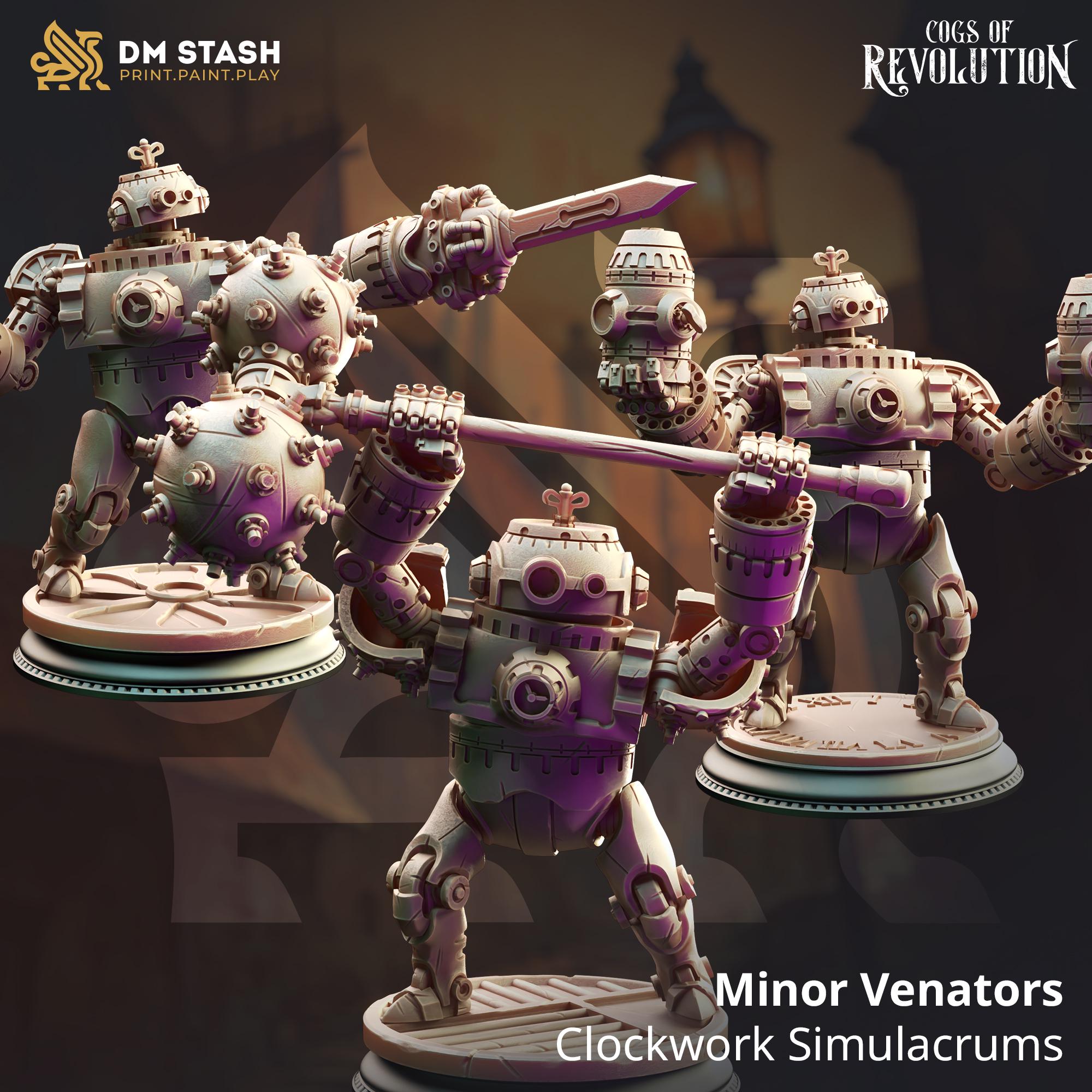 Cogs of Revolution February 2025 Release | Paintable 3D Resin Printed Miniature by DM Stash