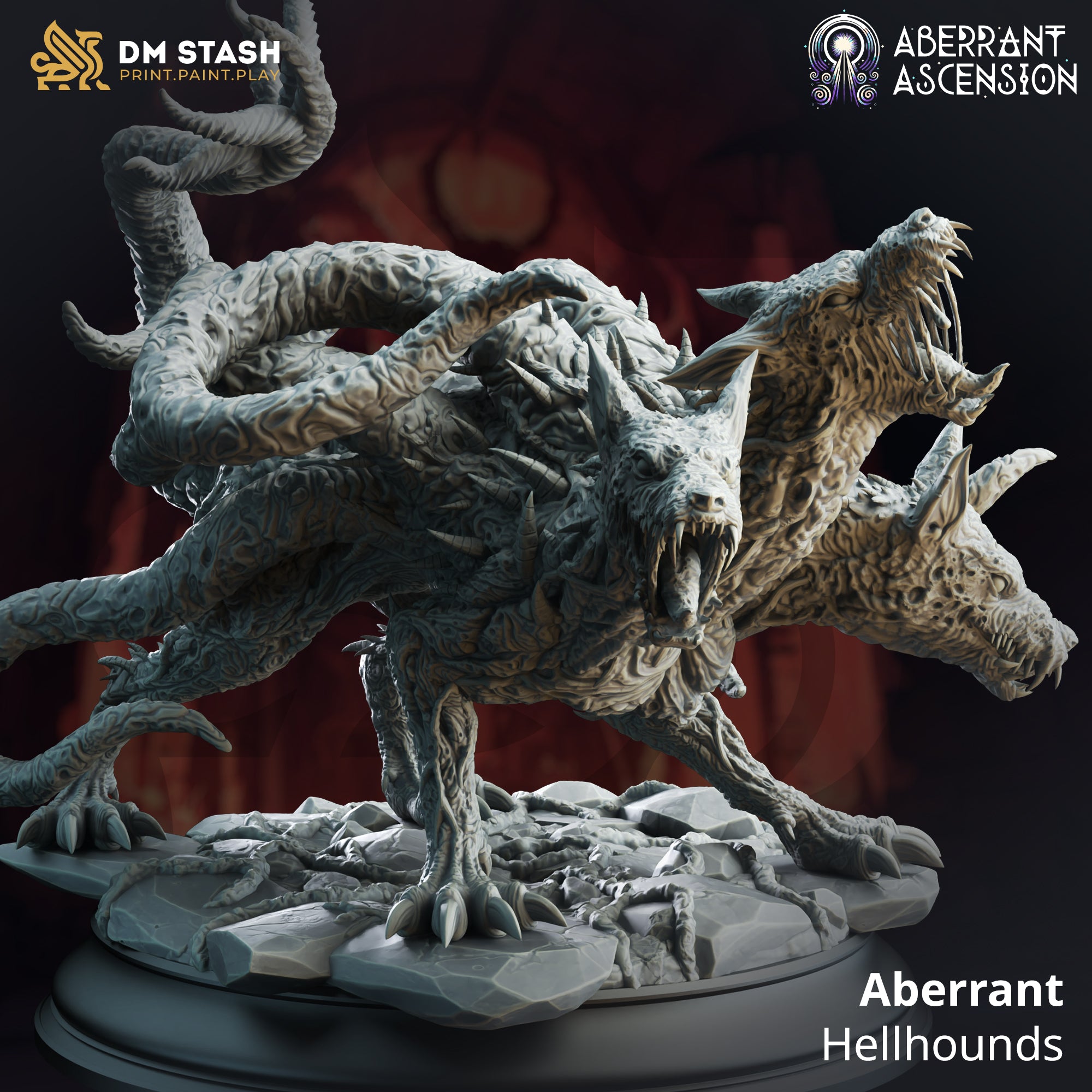 Aberrant Ascension July 2024 Release | Paintable 3D Resin Printed Miniature by DM Stash