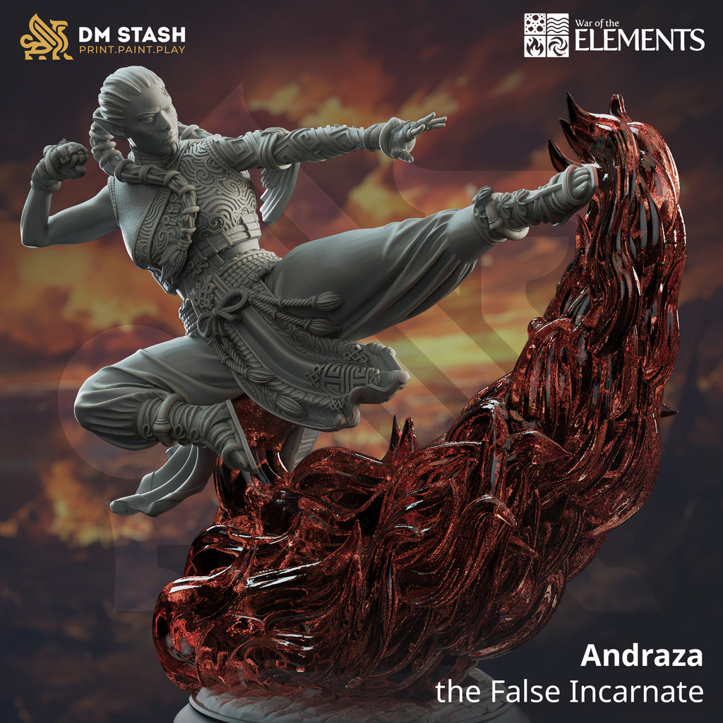 War of the Elements August 2024 Release | Paintable 3D Resin Printed Miniature by DM Stash
