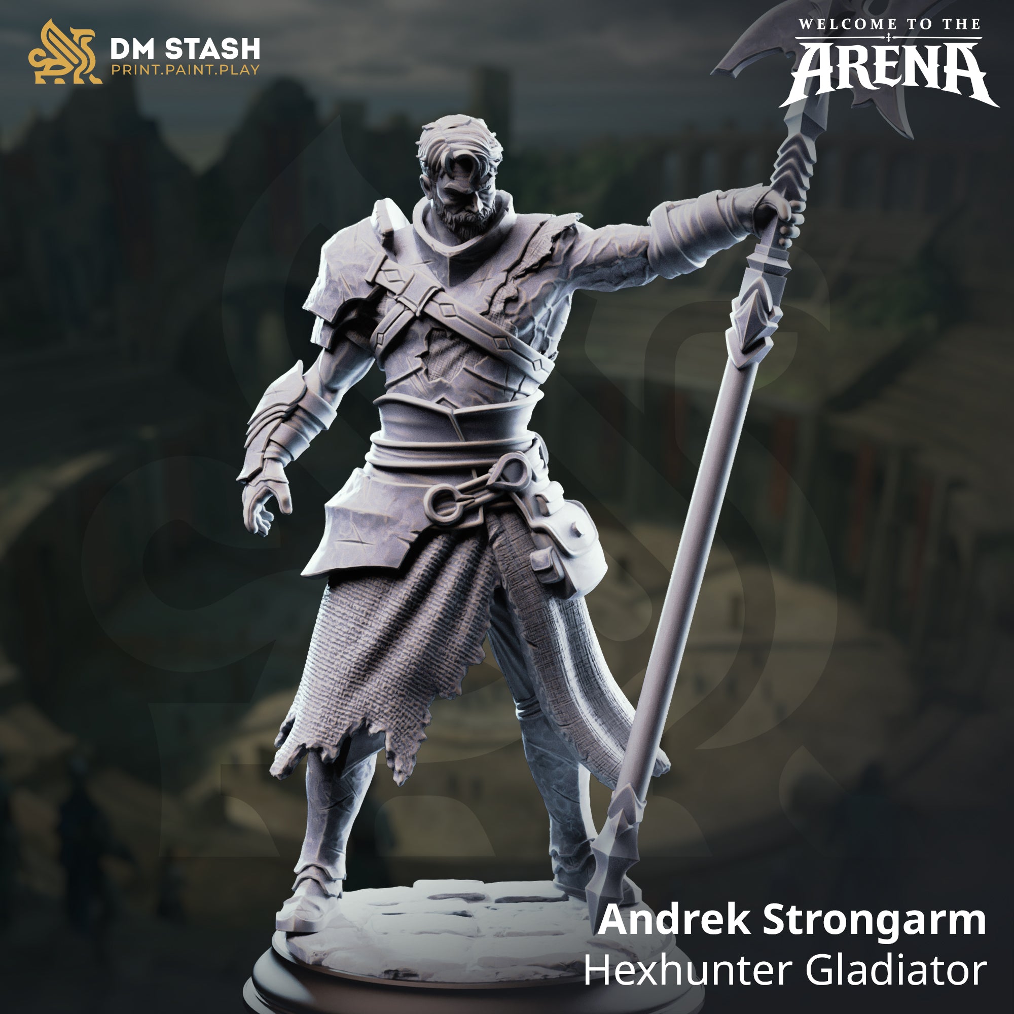 Welcome to the Arena May 2026 Release | Paintable 3D Resin Printed Miniature by DM Stash