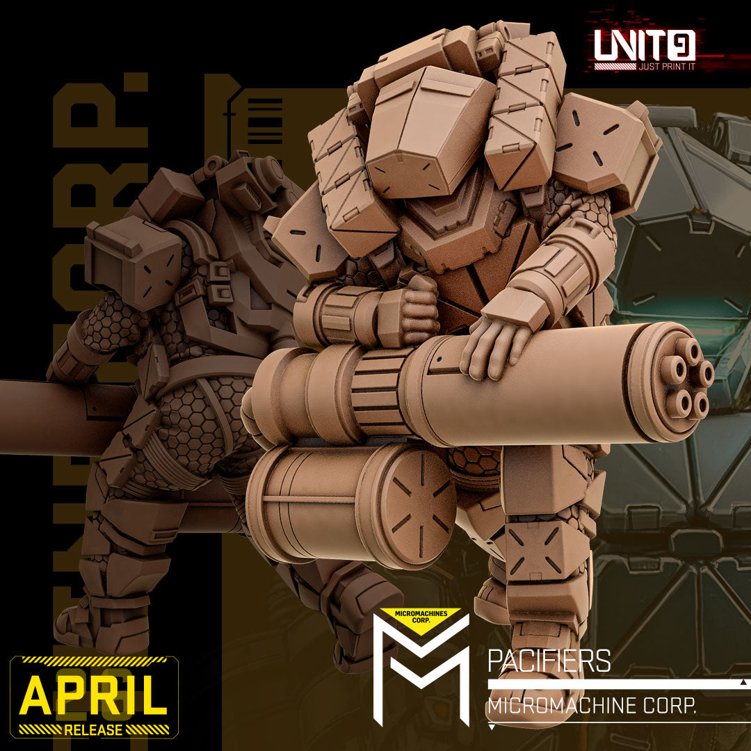 Micromachines Corp April 2026 Release | Paintable 3D Resin Printed Scifi Miniature by Unit9