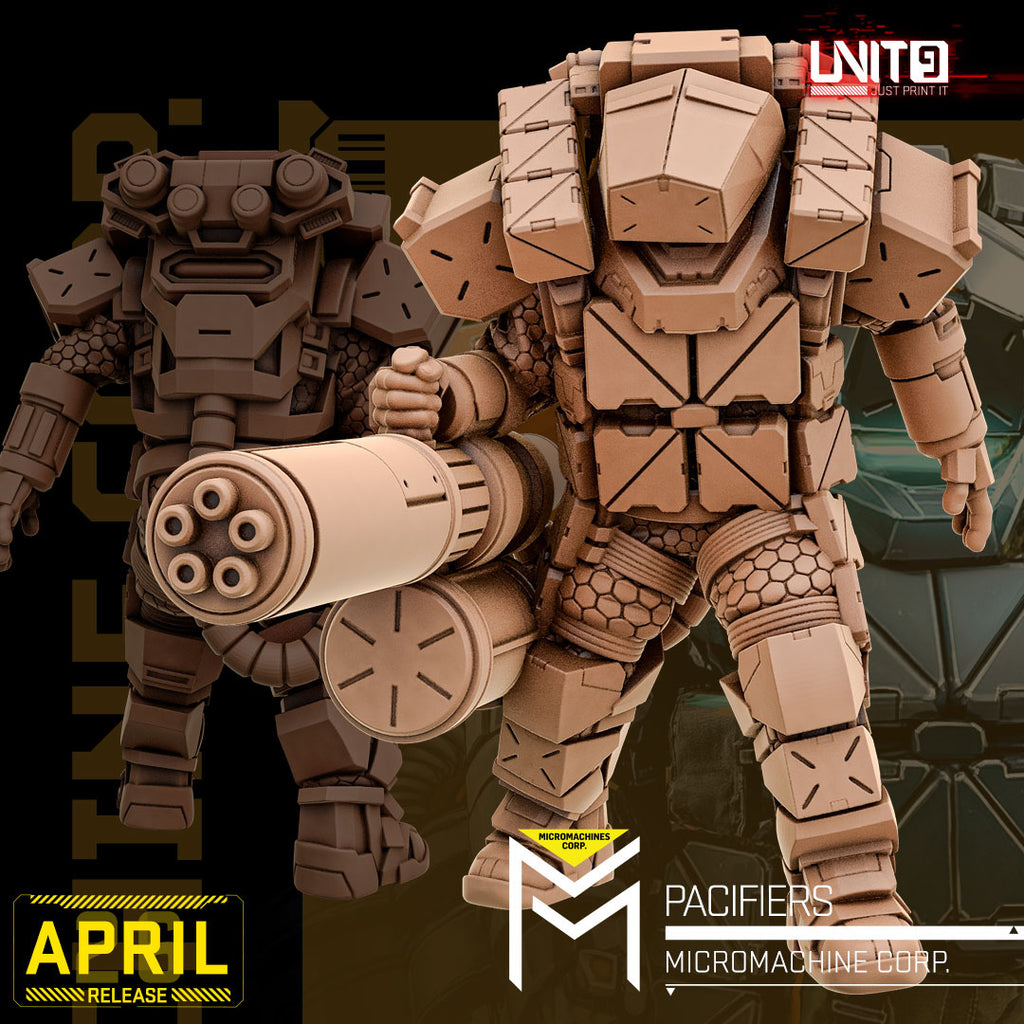Micromachines Corp April 2026 Release | Paintable 3D Resin Printed Scifi Miniature by Unit9