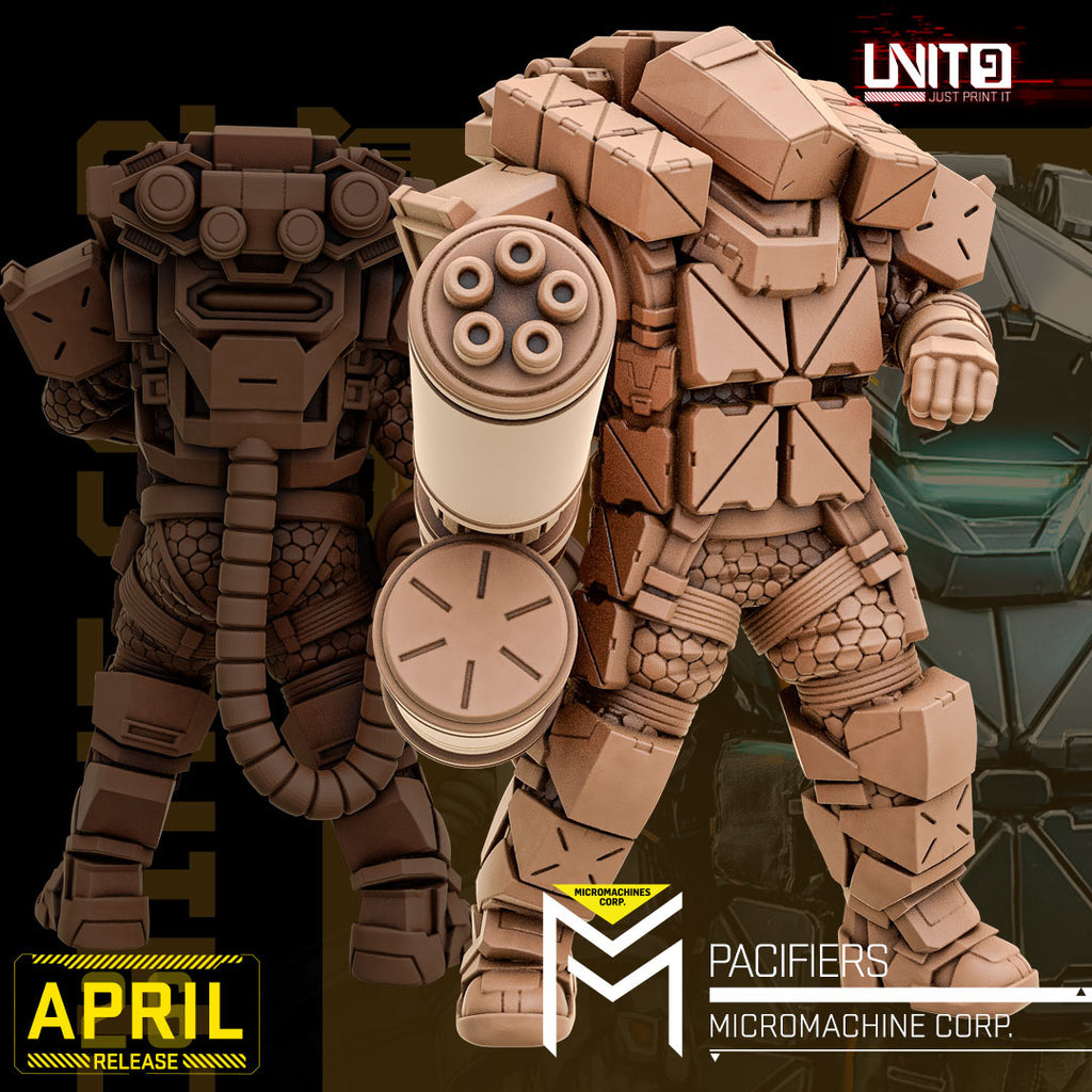 Micromachines Corp April 2026 Release | Paintable 3D Resin Printed Scifi Miniature by Unit9