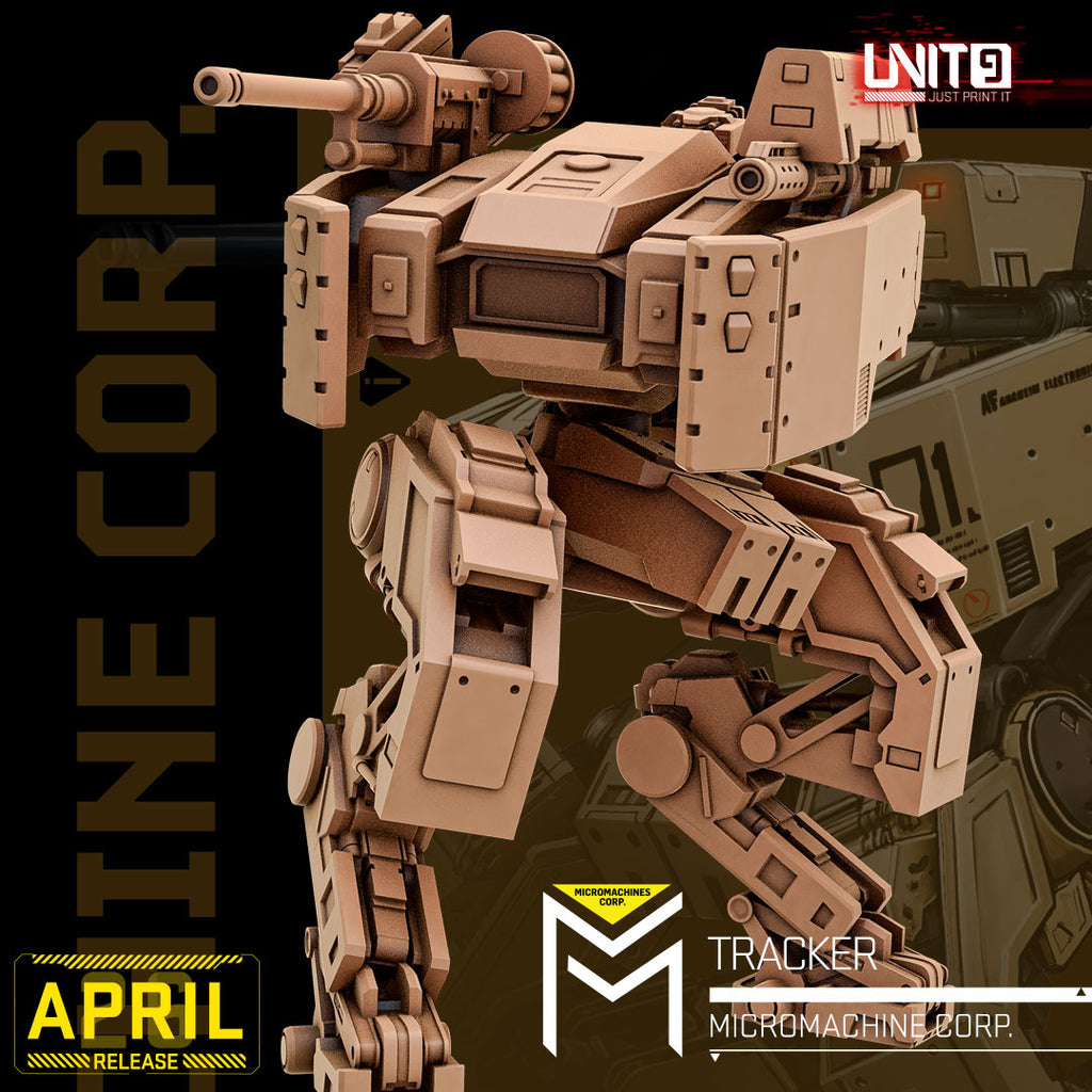 Micromachines Corp April 2026 Release | Paintable 3D Resin Printed Scifi Miniature by Unit9