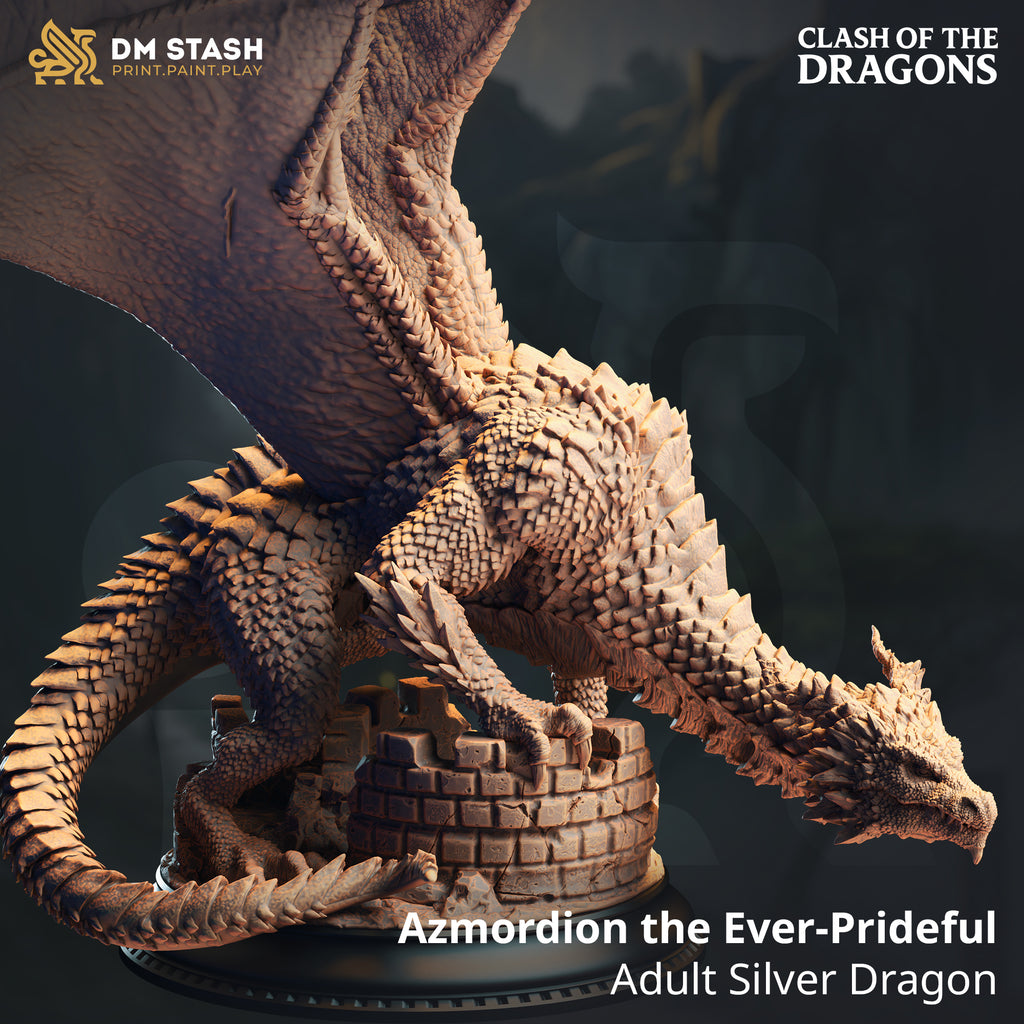Clash of the Dragons June 2025 Release | Paintable 3D Resin Printed Miniature by DM Stash