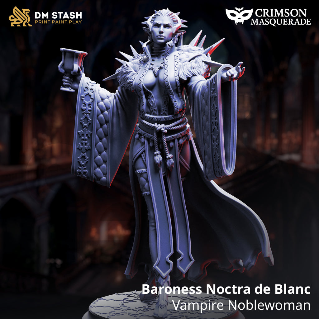 Crimson Masquerade September 2025 Release | Paintable 3D Resin Printed Miniature by DM Stash