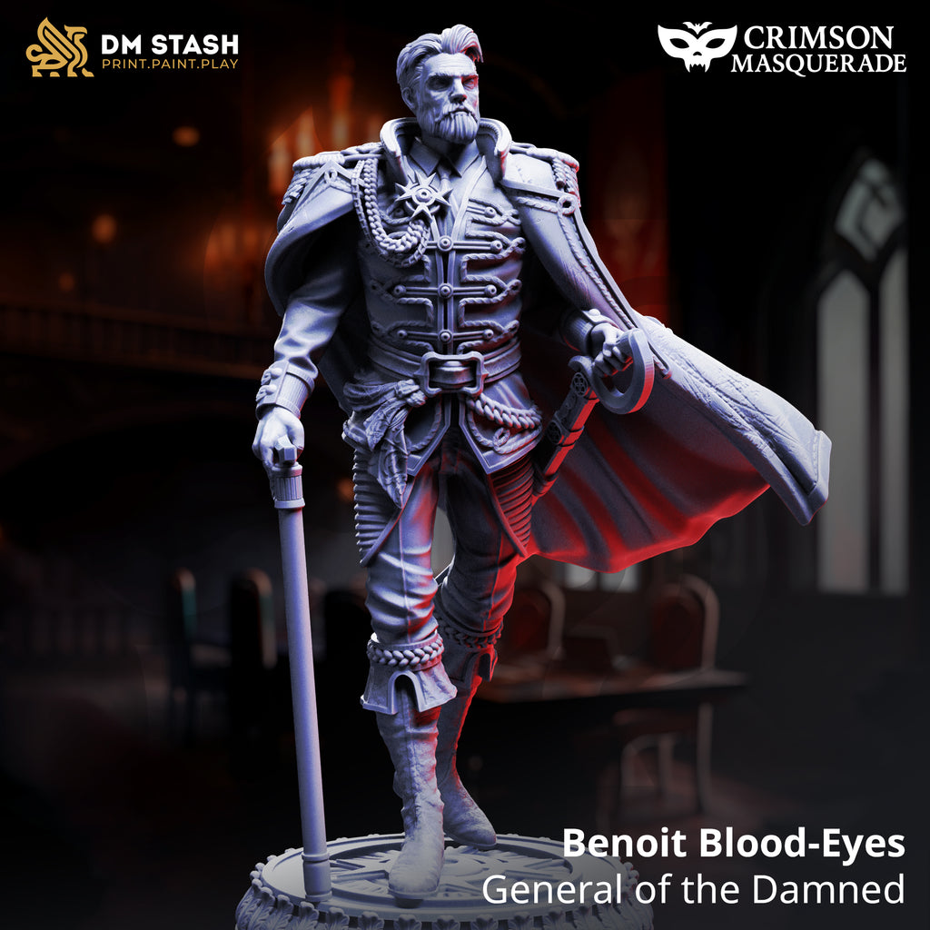 Crimson Masquerade September 2025 Release | Paintable 3D Resin Printed Miniature by DM Stash