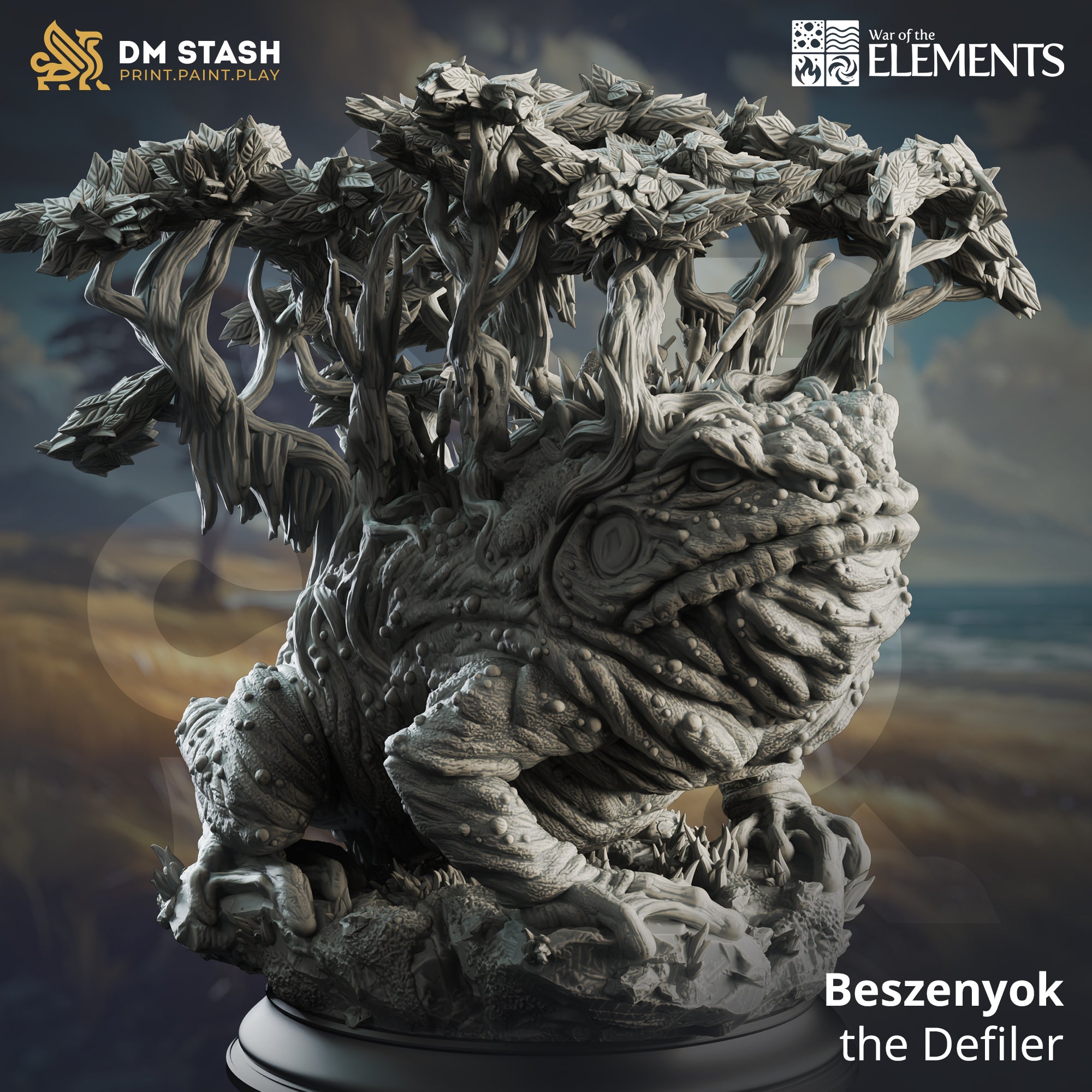 War of the Elements August 2024 Release | Paintable 3D Resin Printed Miniature by DM Stash