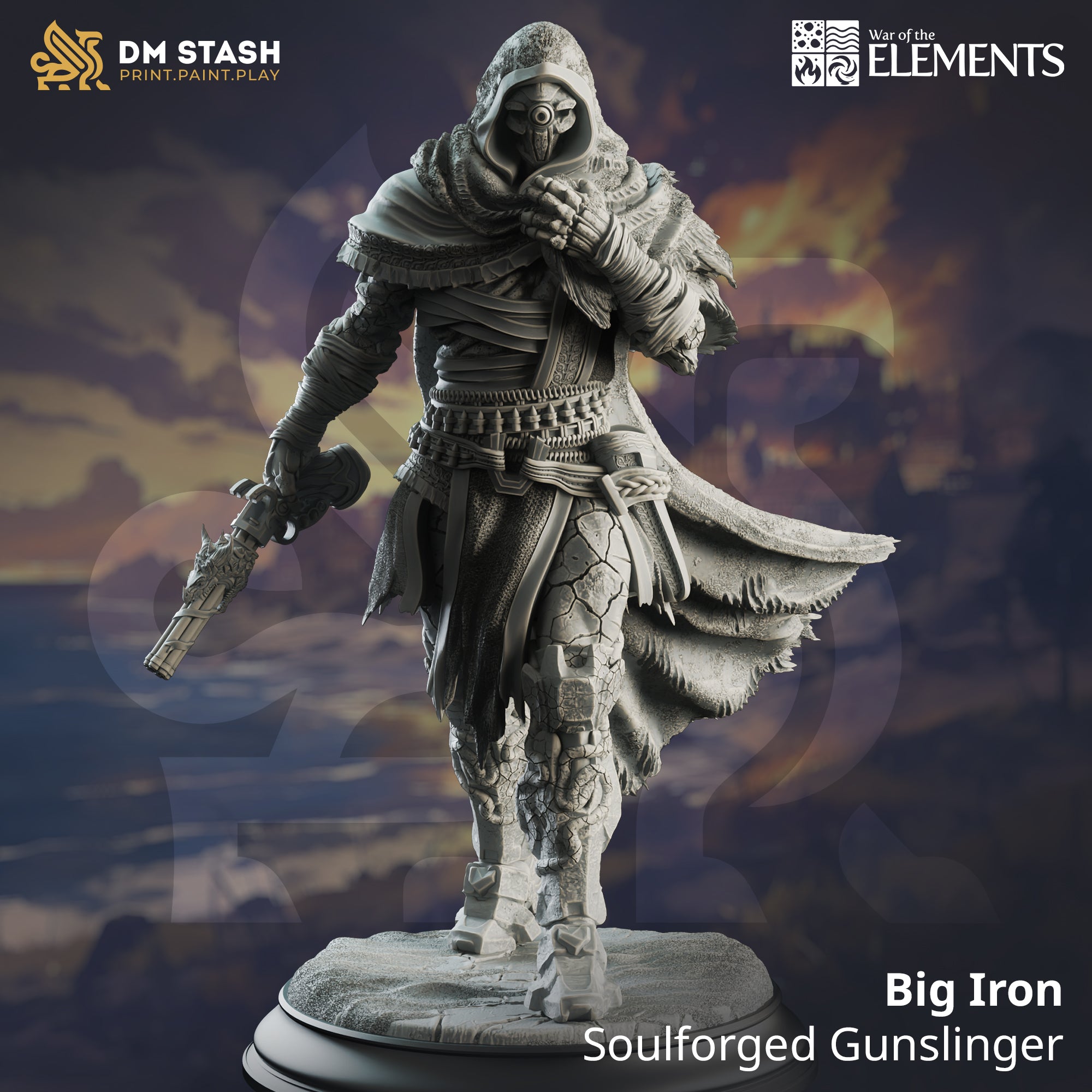 War of the Elements August 2024 Release | Paintable 3D Resin Printed Miniature by DM Stash