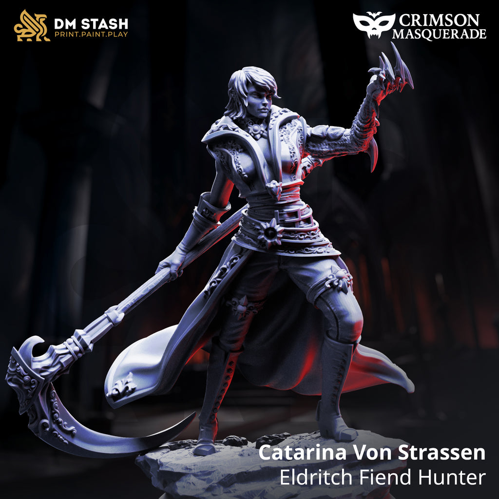 Crimson Masquerade September 2025 Release | Paintable 3D Resin Printed Miniature by DM Stash