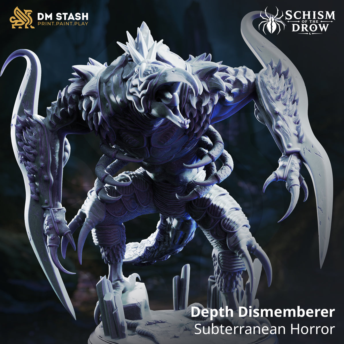 Schism of the Drow September 2026 Release | Paintable 3D Resin Printed Miniature by DM Stash