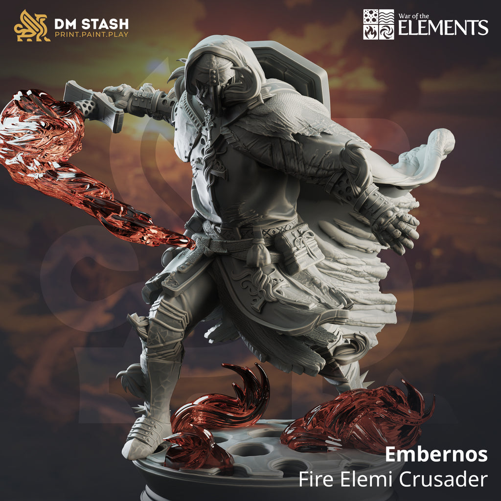 War of the Elements August 2024 Release | Paintable 3D Resin Printed Miniature by DM Stash