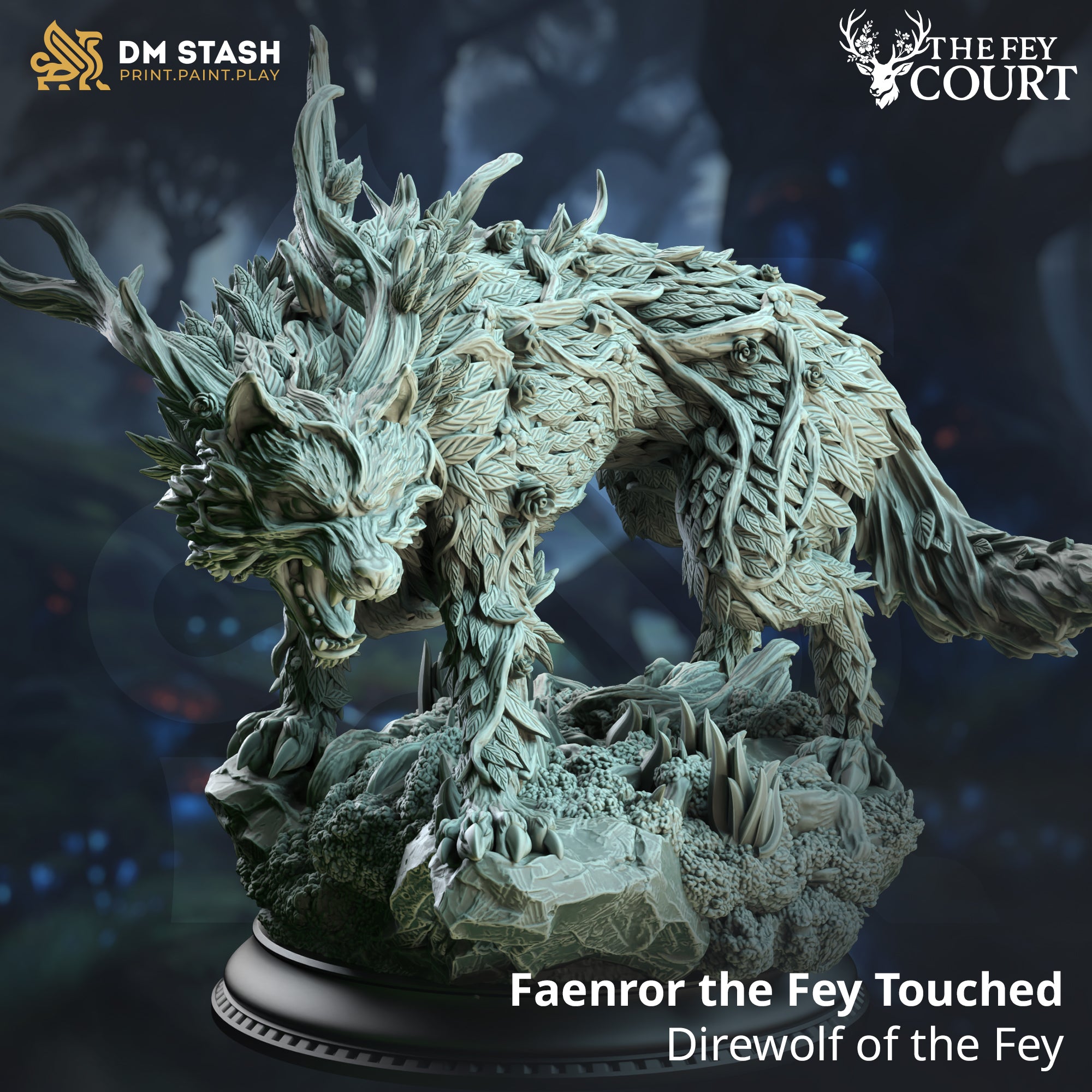The Fey Court May 2025 Release | Paintable 3D Resin Printed Miniature by DM Stash