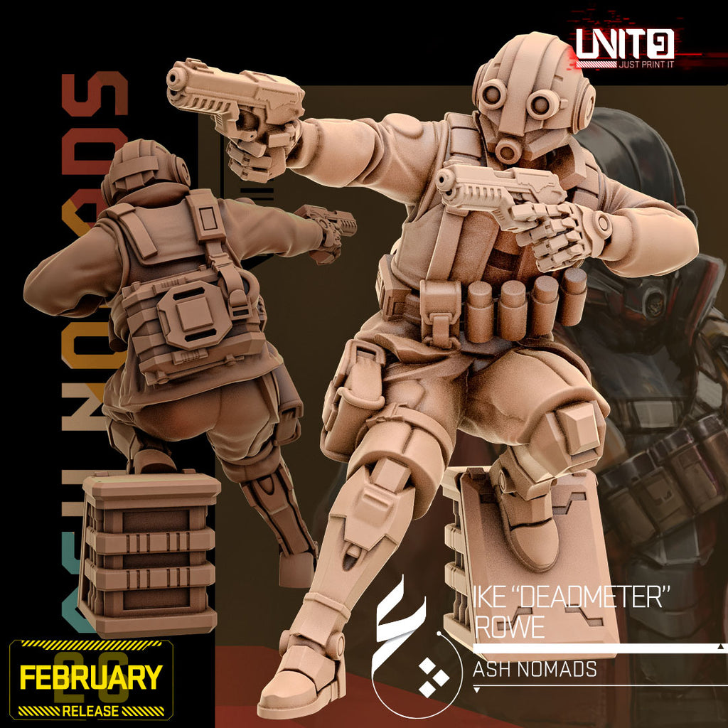 Ash Nomads February 2026 Release | Paintable 3D Resin Printed Scifi Miniature by Unit9