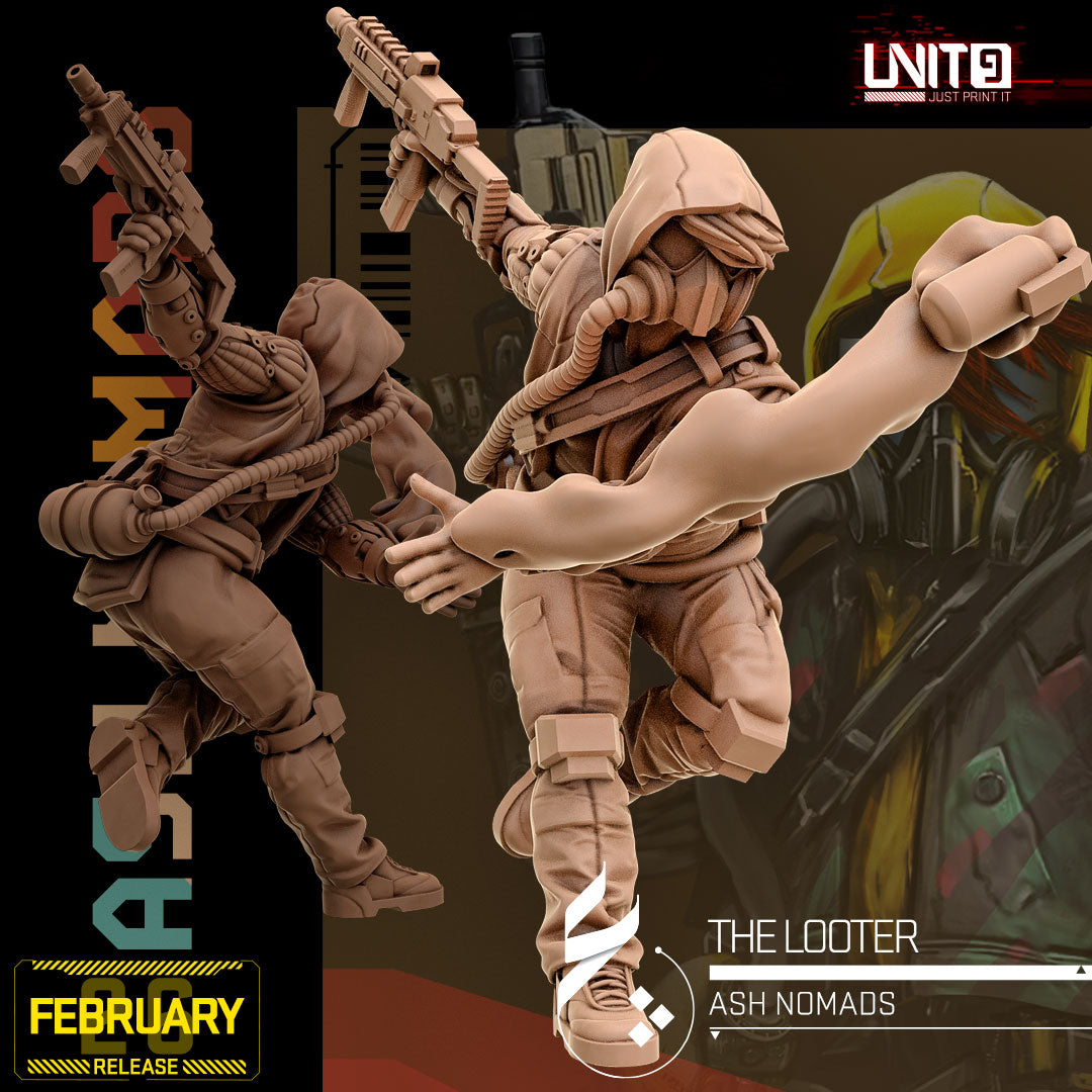 Ash Nomads February 2026 Release | Paintable 3D Resin Printed Scifi Miniature by Unit9