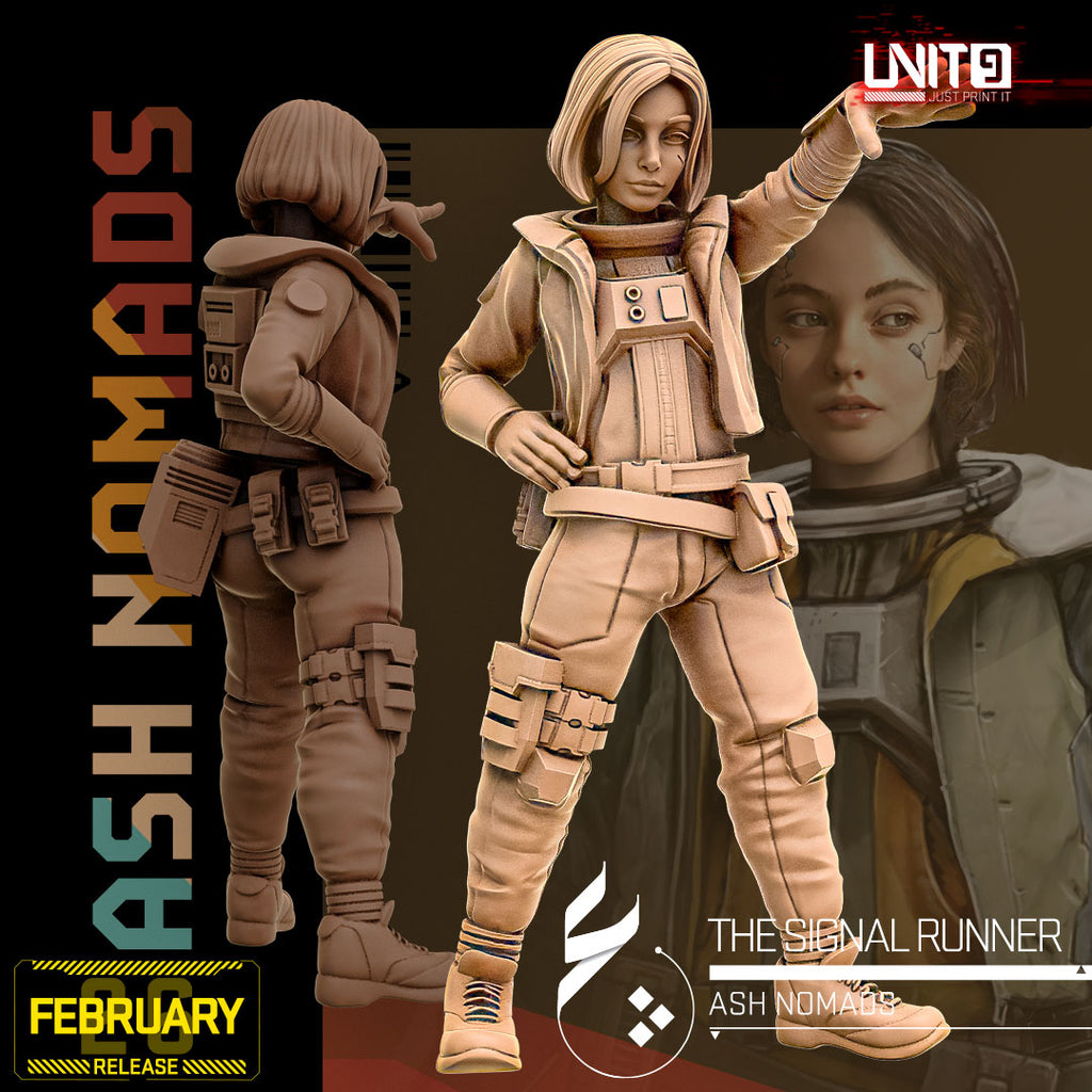 Ash Nomads February 2026 Release | Paintable 3D Resin Printed Scifi Miniature by Unit9