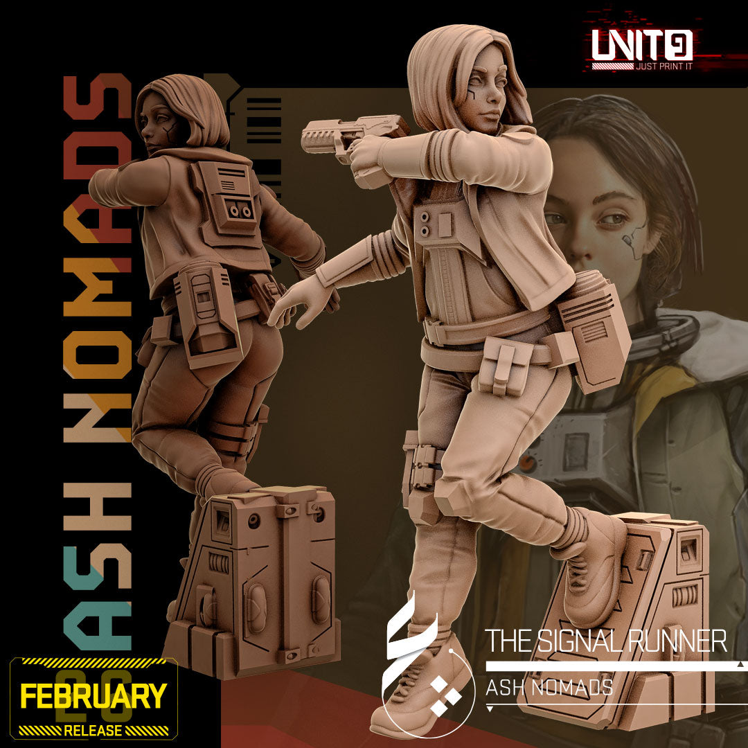 Ash Nomads February 2026 Release | Paintable 3D Resin Printed Scifi Miniature by Unit9