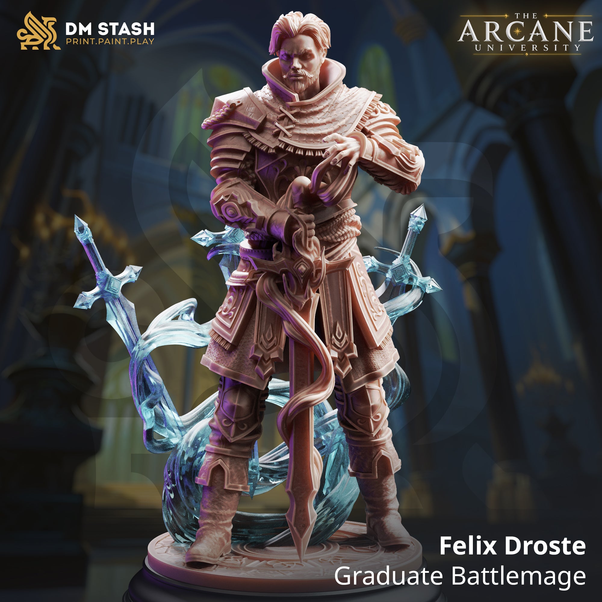 The Arcane University June 2026 Release | Paintable 3D Resin Printed Miniatures by DM Stash