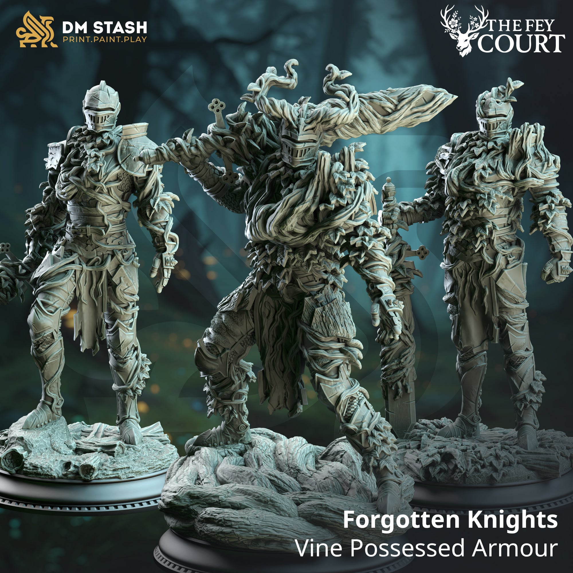 The Fey Court May 2025 Release | Paintable 3D Resin Printed Miniature by DM Stash