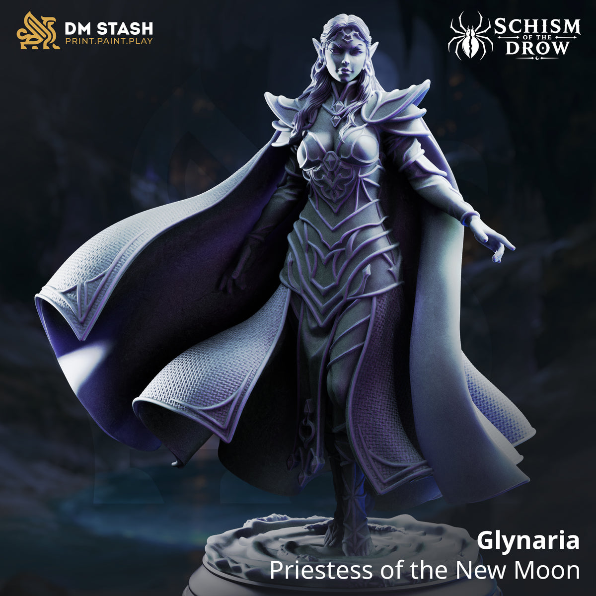 Schism of the Drow September 2026 Release | Paintable 3D Resin Printed Miniature by DM Stash