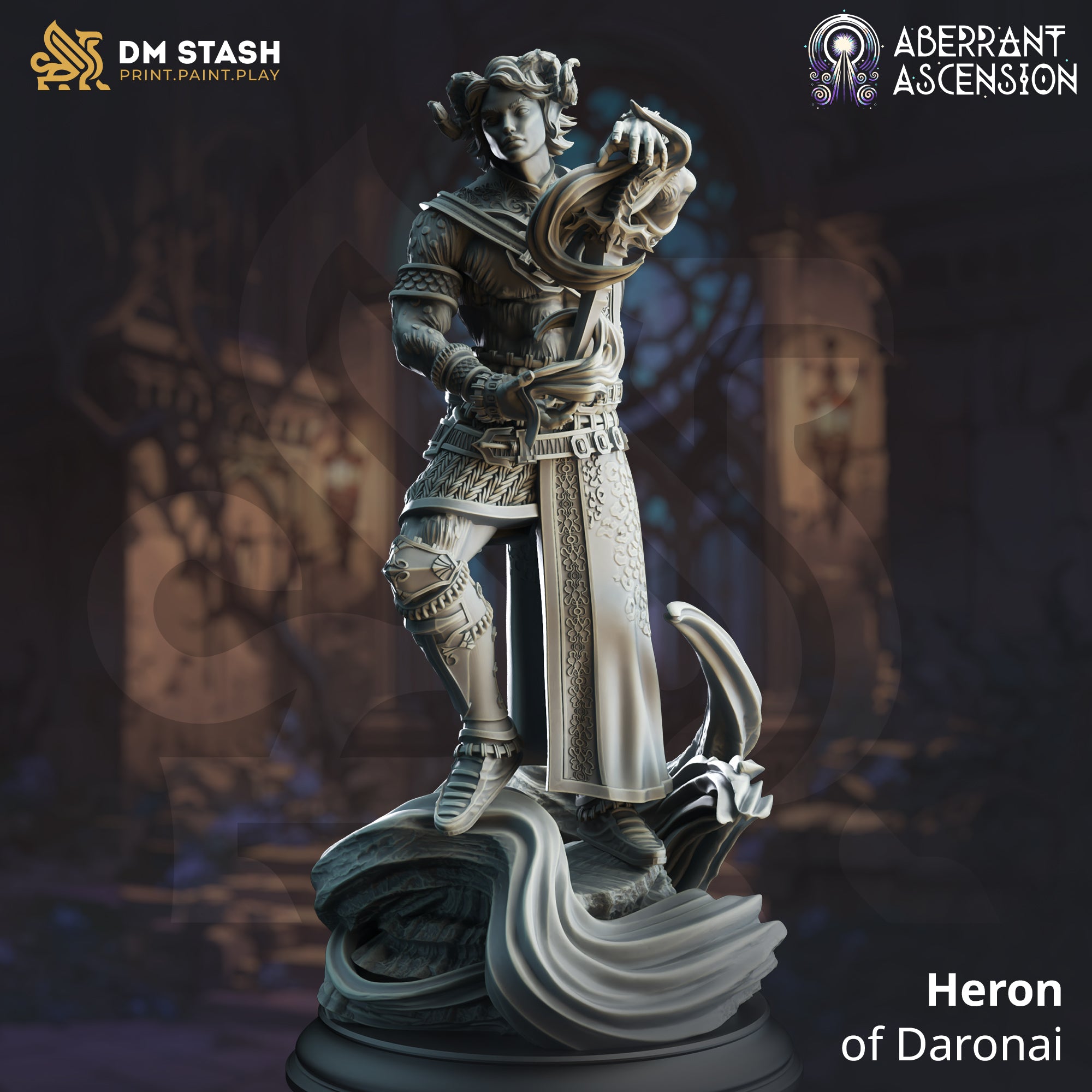 Aberrant Ascension July 2024 Release | Paintable 3D Resin Printed Miniature by DM Stash