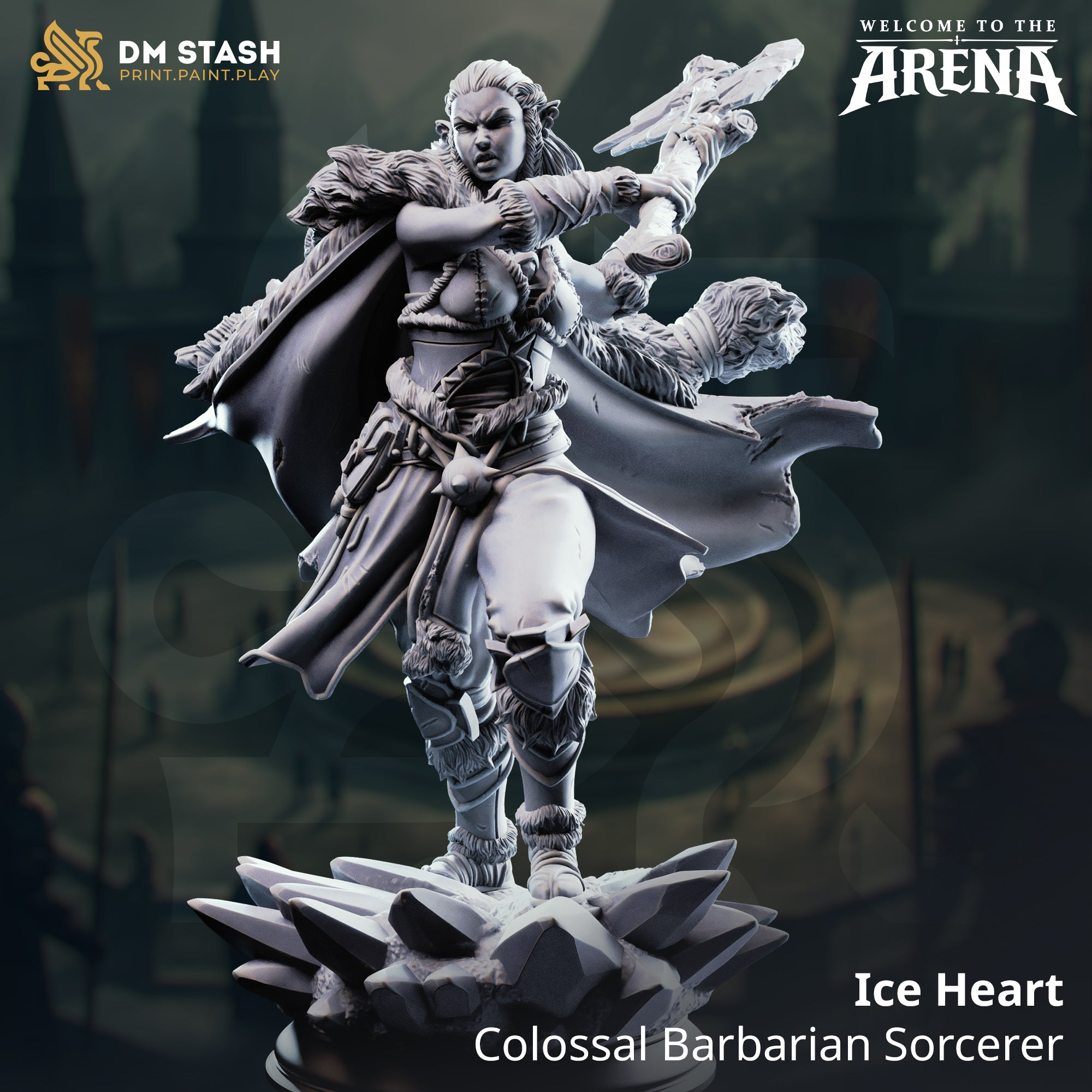 Welcome to the Arena May 2026 Release | Paintable 3D Resin Printed Miniature by DM Stash