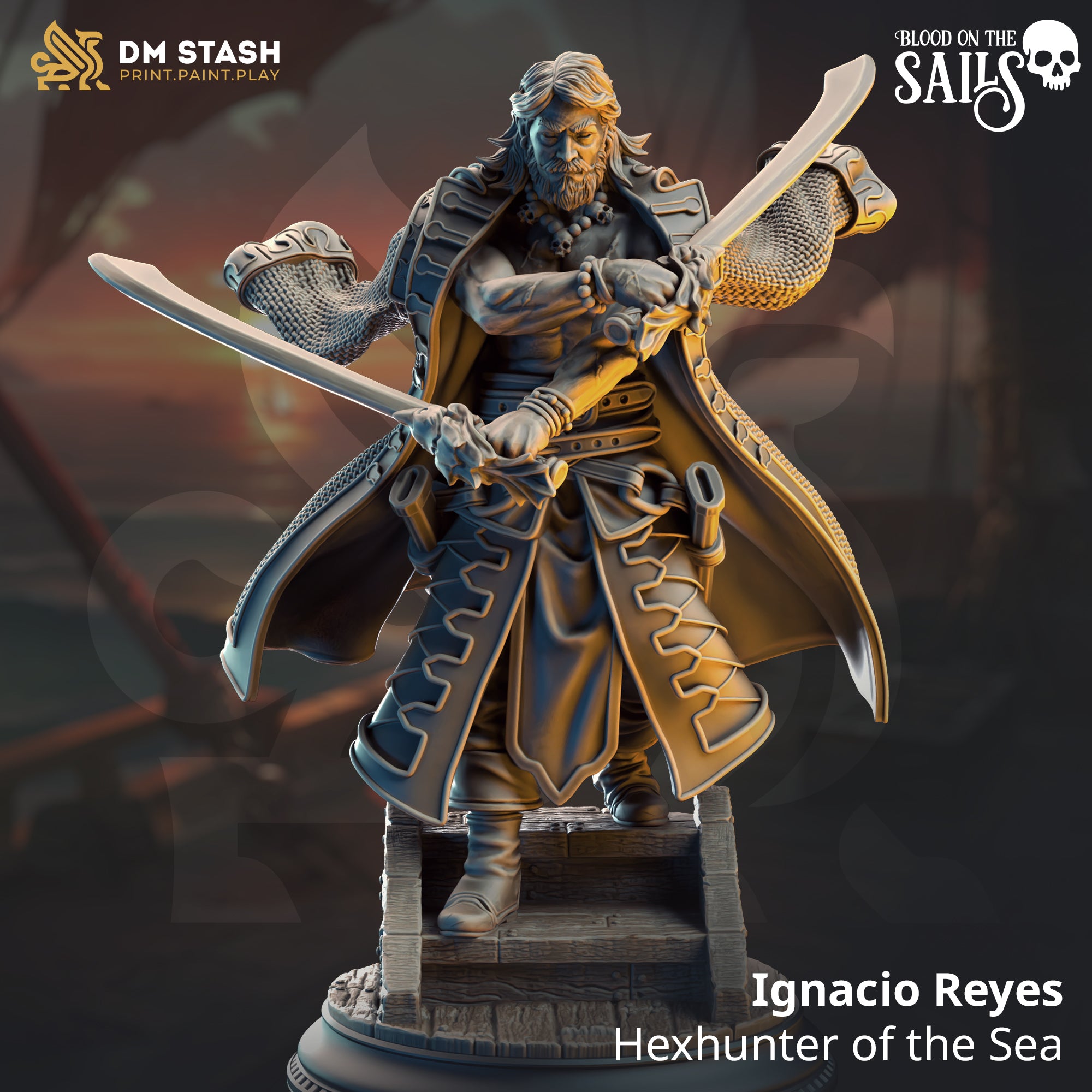 Blood on the Sails July 2025 Release | Paintable 3D Resin Printed Miniature by DM Stash