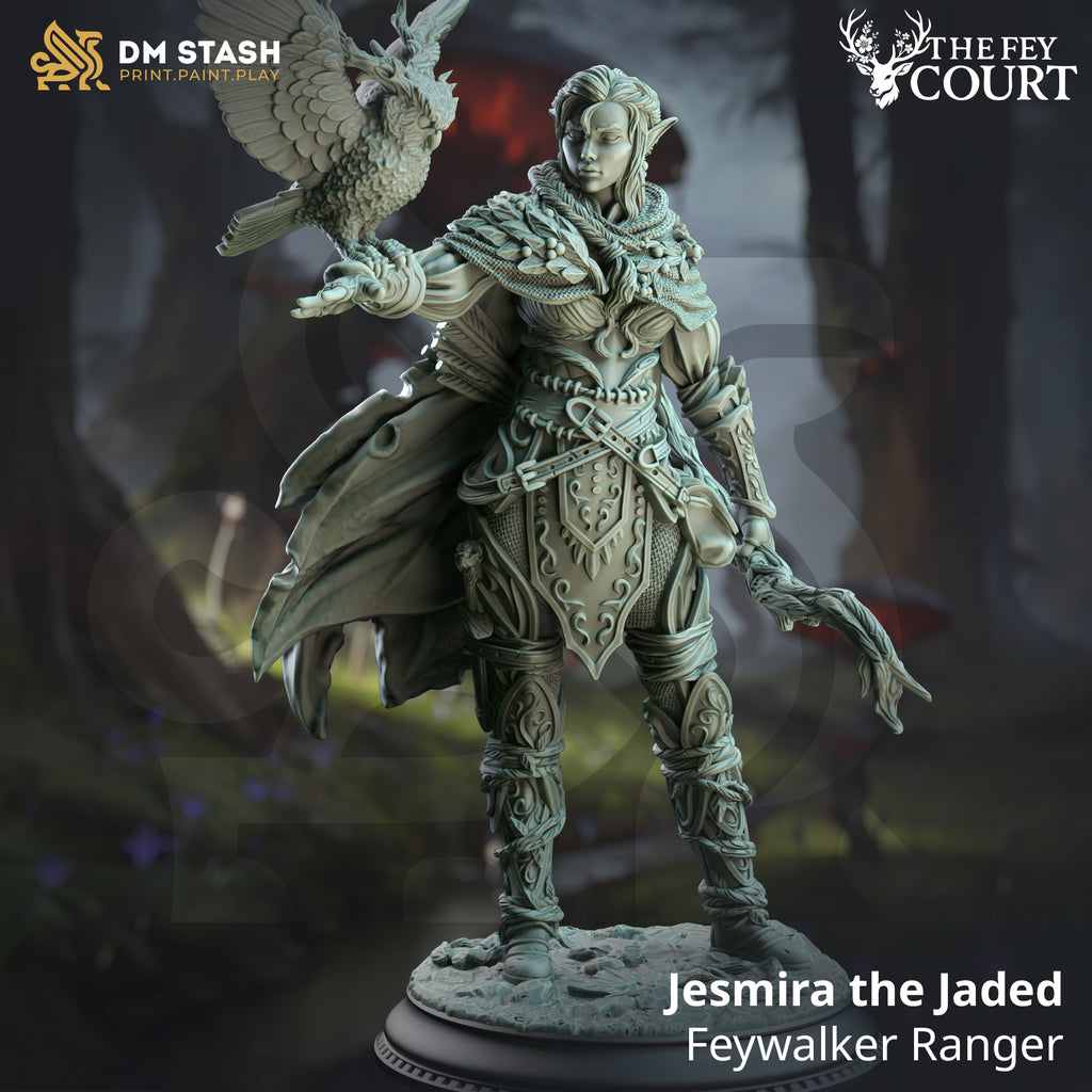 The Fey Court May 2025 Release | Paintable 3D Resin Printed Miniature by DM Stash