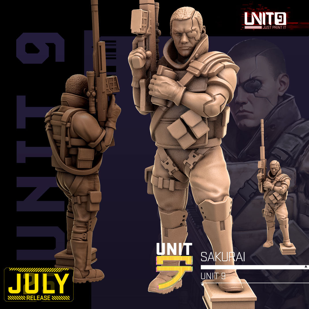 Ghosts of the Sleepless City July 2026 Release | Paintable 3D Resin Printed Scifi Miniature by Unit9