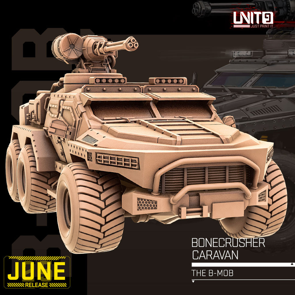 The B-Mob June 2026 Release | Paintable 3D Resin Printed Scifi Miniature by Unit9