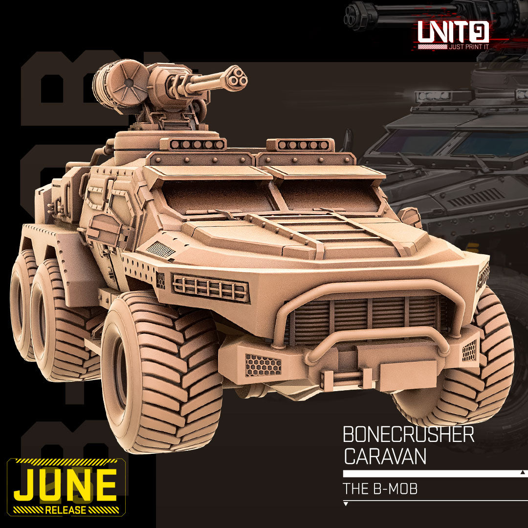 The B-Mob June 2026 Release | Paintable 3D Resin Printed Scifi Miniature by Unit9