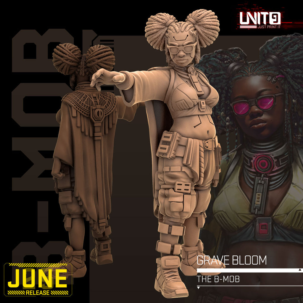 The B-Mob June 2026 Release | Paintable 3D Resin Printed Scifi Miniature by Unit9