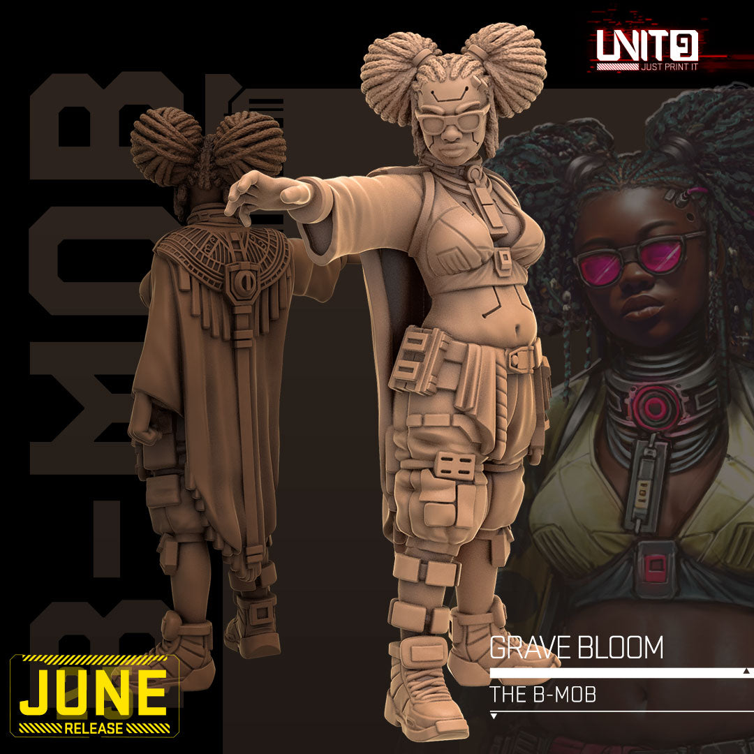 The B-Mob June 2026 Release | Paintable 3D Resin Printed Scifi Miniature by Unit9