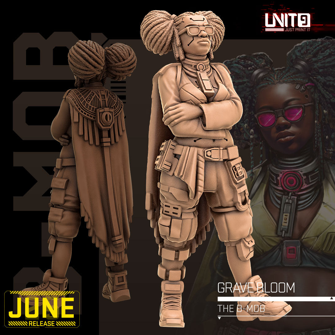 The B-Mob June 2026 Release | Paintable 3D Resin Printed Scifi Miniature by Unit9