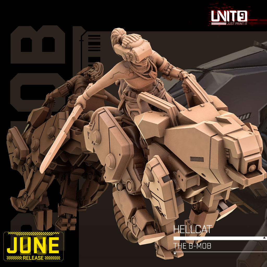 The B-Mob June 2026 Release | Paintable 3D Resin Printed Scifi Miniature by Unit9