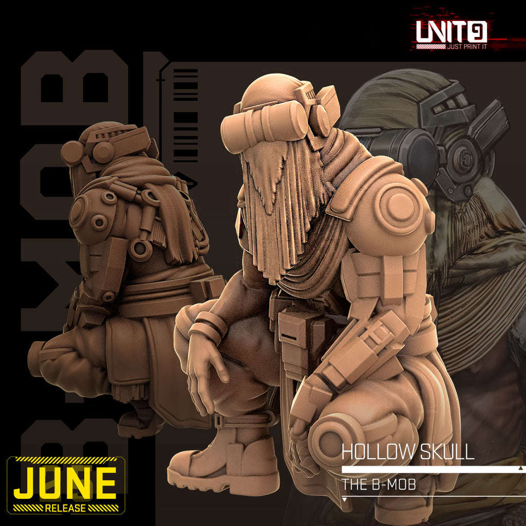 The B-Mob June 2026 Release | Paintable 3D Resin Printed Scifi Miniature by Unit9