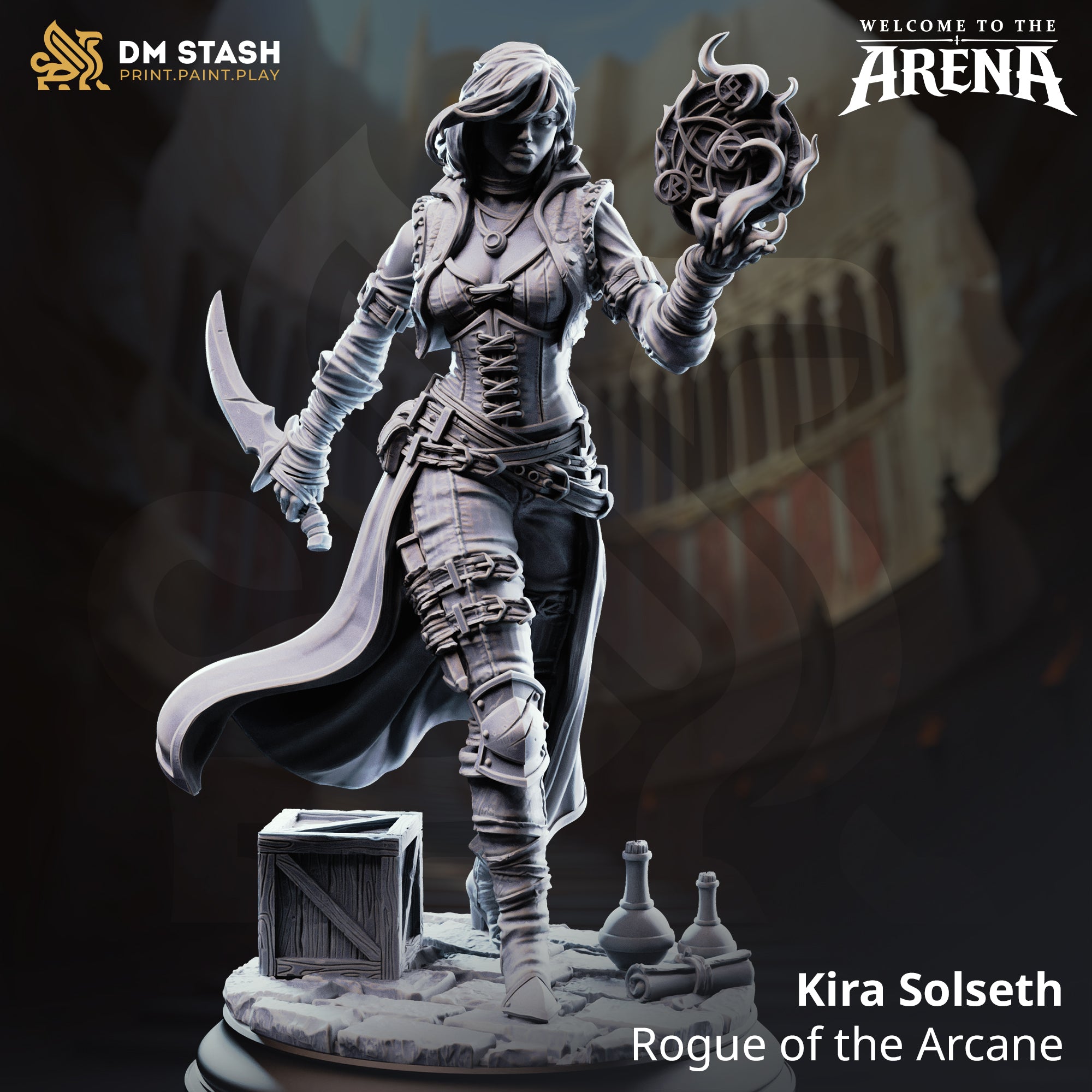 Welcome to the Arena May 2026 Release | Paintable 3D Resin Printed Miniature by DM Stash