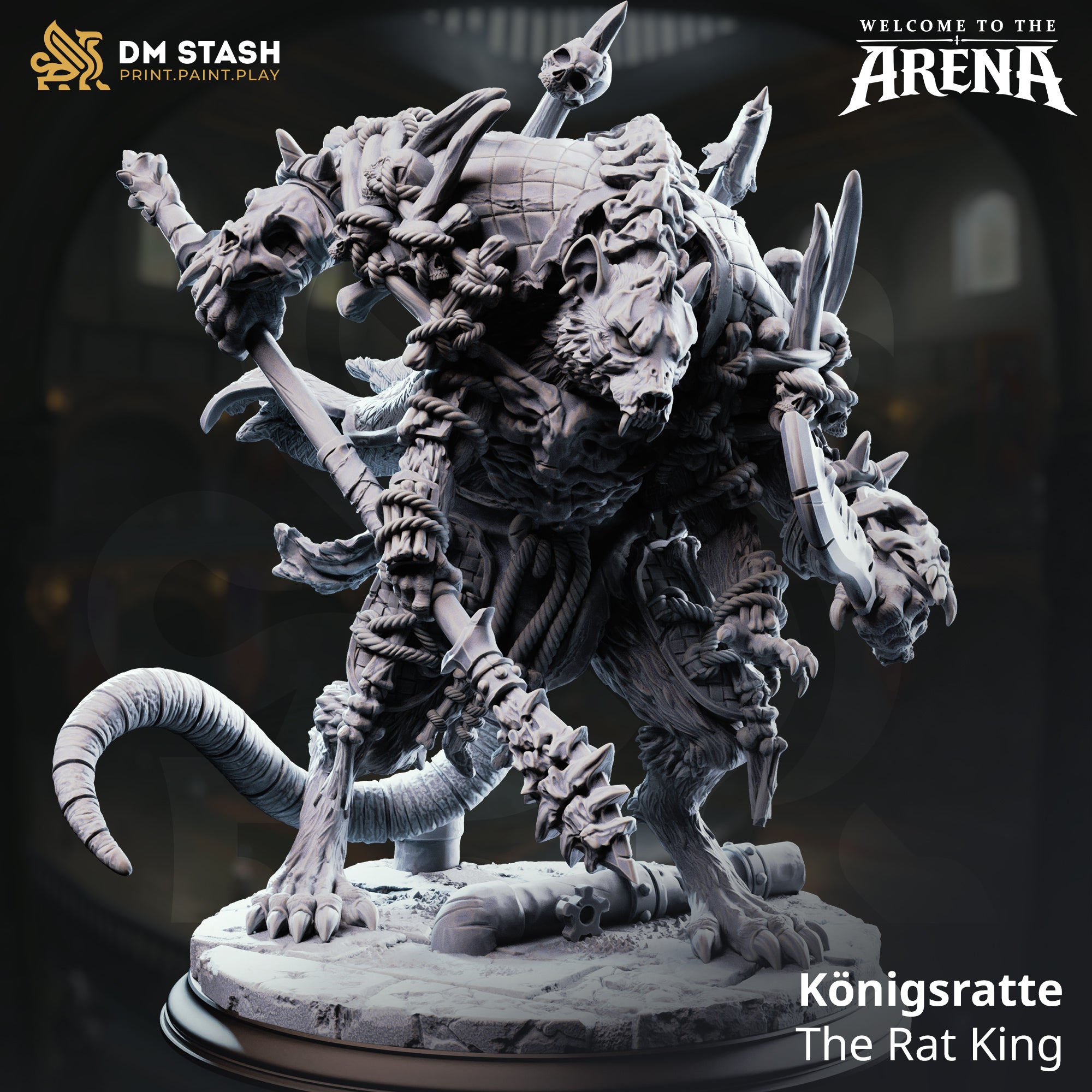 Welcome to the Arena May 2026 Release | Paintable 3D Resin Printed Miniature by DM Stash