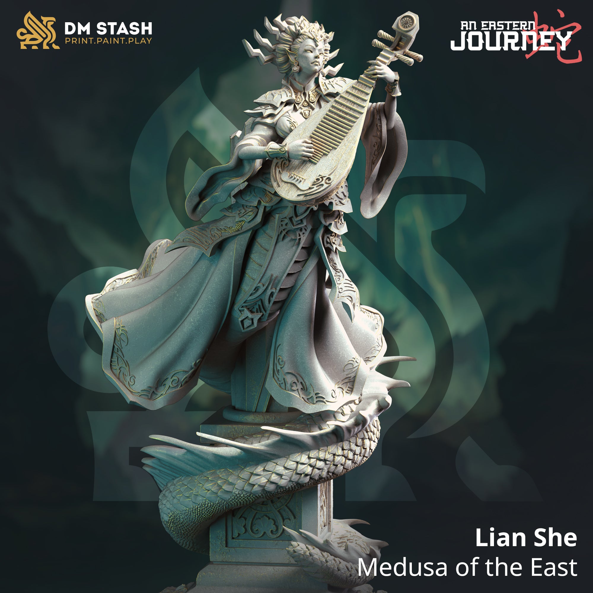 An Eastern Journey December 2024 Release | Paintable 3D Resin Printed Miniature by DM Stash