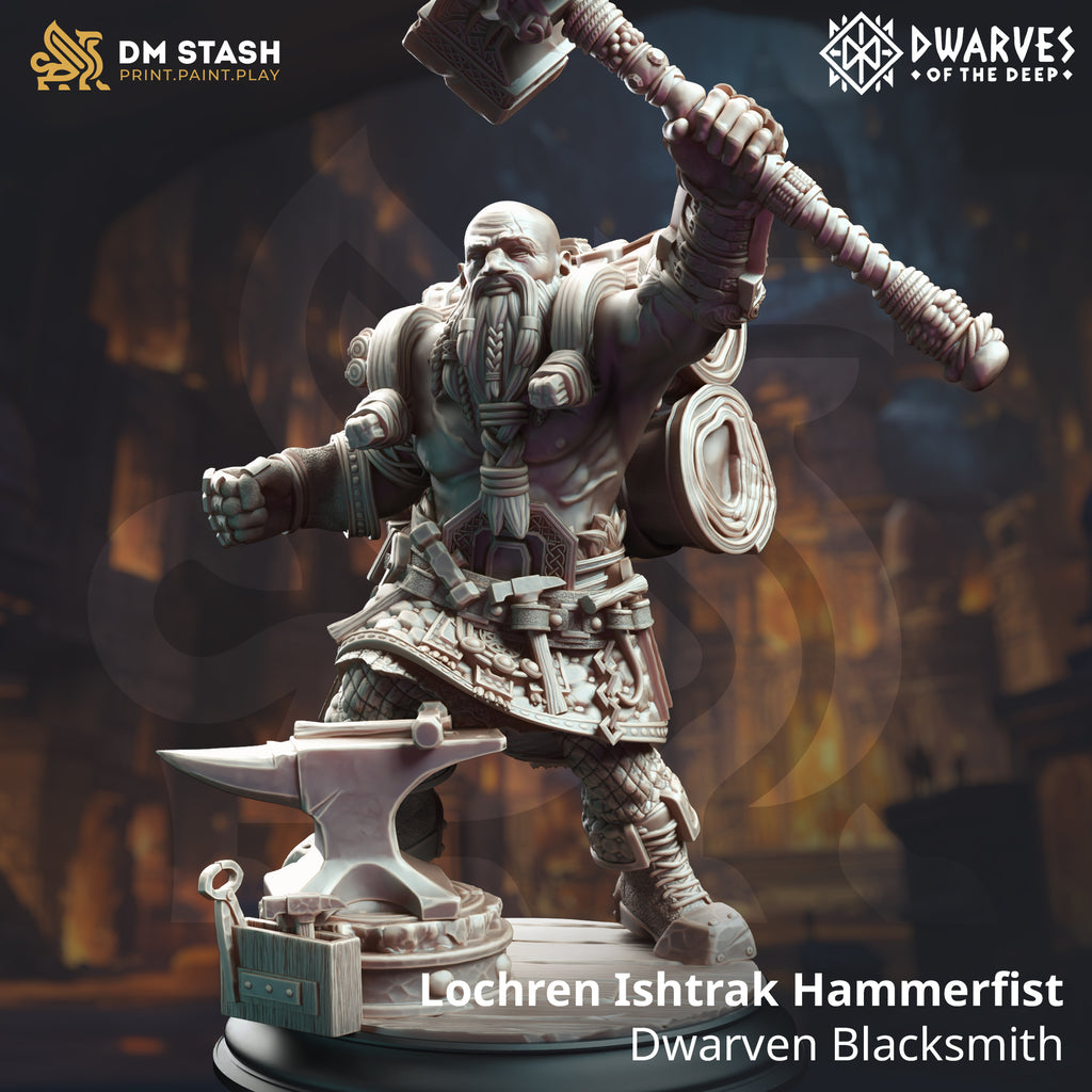 Dwarves of the Deep September 2024 Release | Paintable 3D Resin Printed Miniature by DM Stash