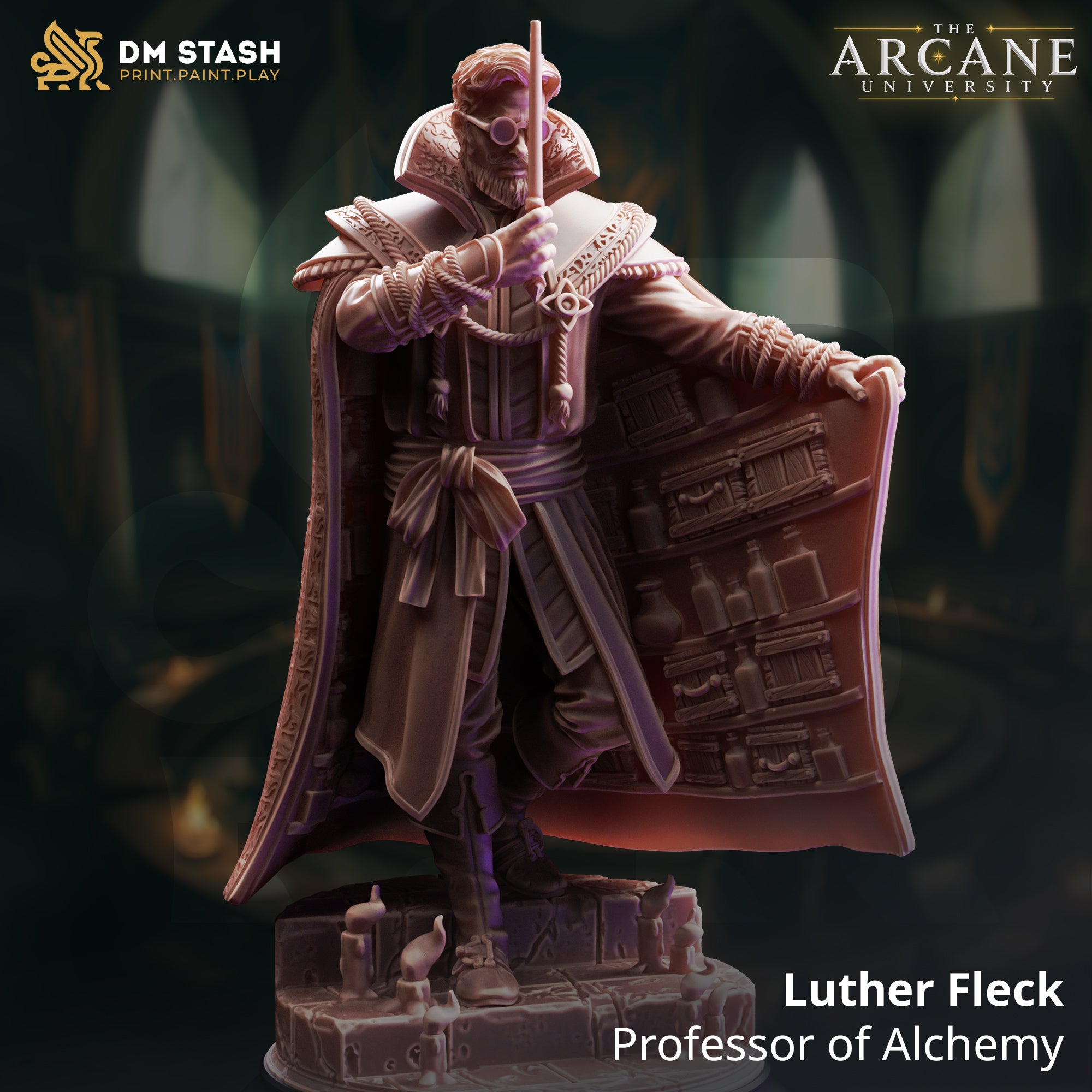 The Arcane University June 2026 Release | Paintable 3D Resin Printed Miniatures by DM Stash