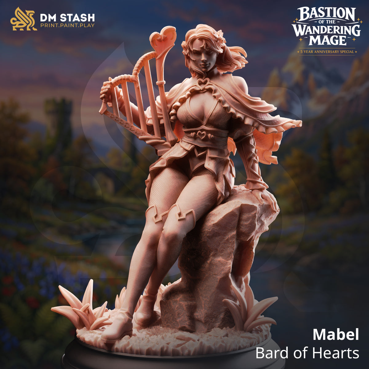 Bastion of the Wandering Mage (NPCs) April 2026 Release | Paintable 3D Resin Printed Miniature by DM Stash