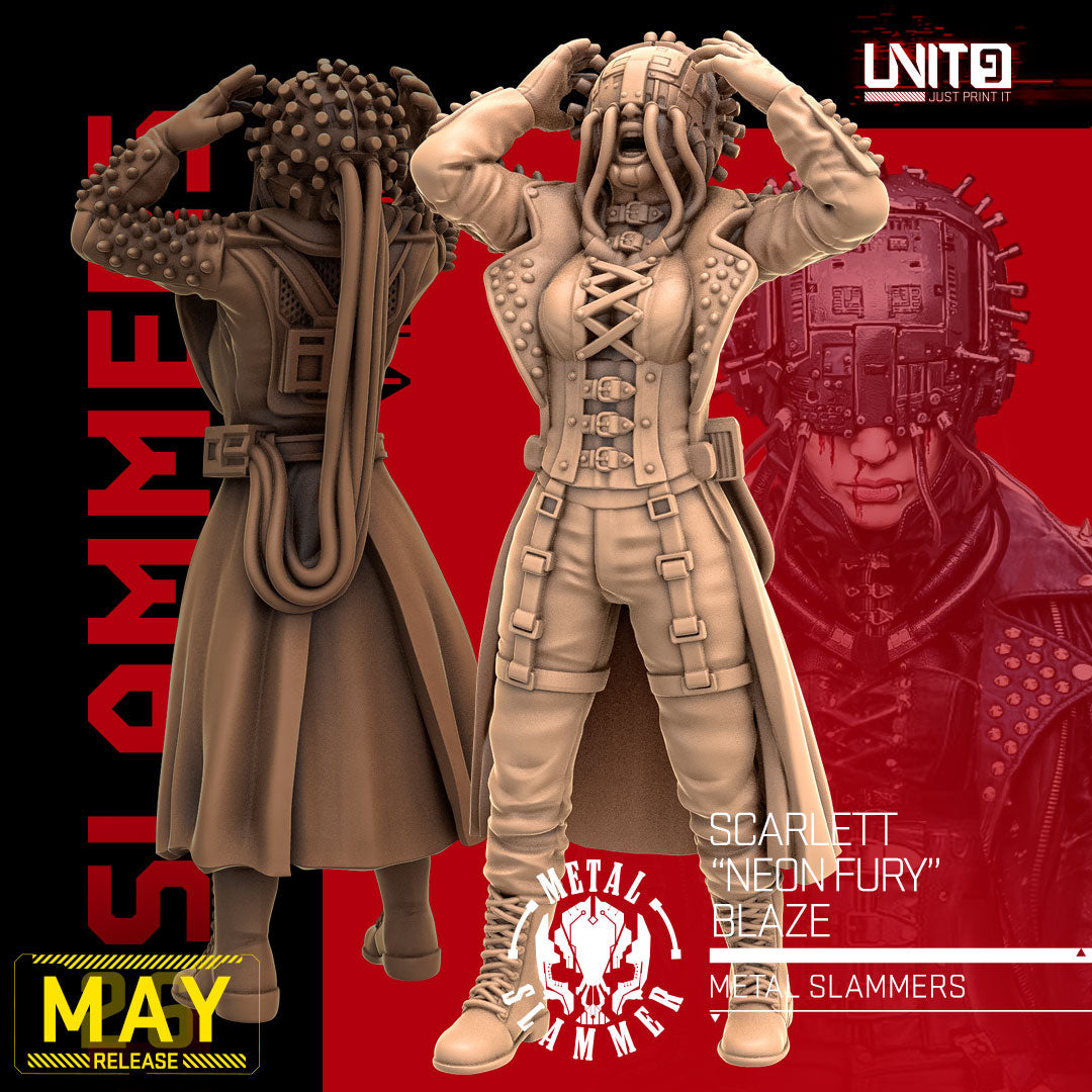 Metal Slammers Gang May 2026 Release | Paintable 3D Resin Printed Scifi Miniature by Unit9