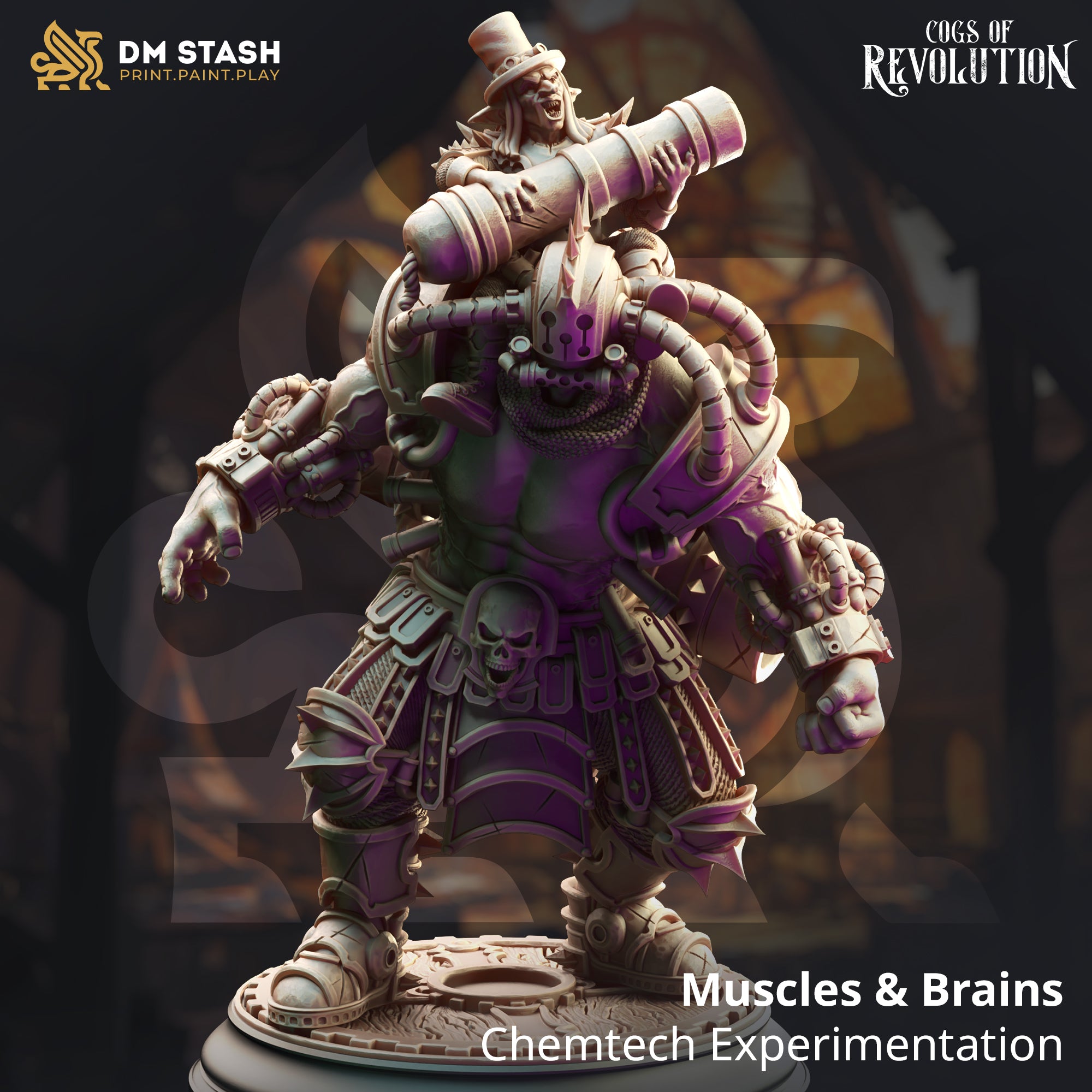 Cogs of Revolution February 2025 Release | Paintable 3D Resin Printed Miniature by DM Stash