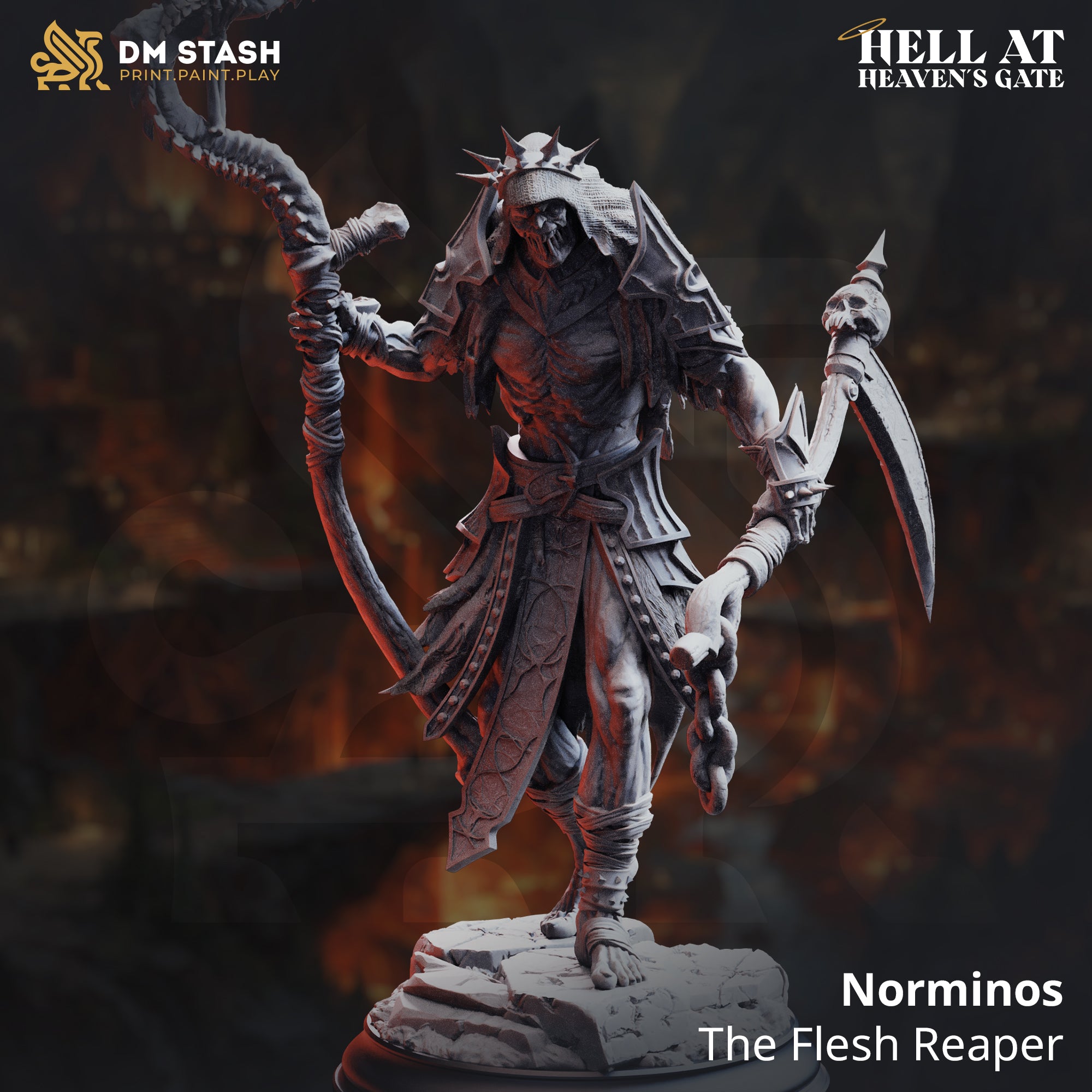 Hell at Heaven's Gate March 2026 Release | Paintable 3D Resin Printed Miniature by DM Stash