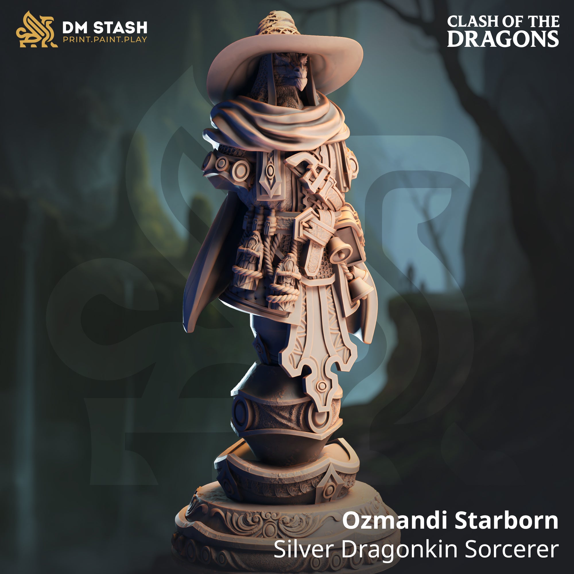 Clash of the Dragons June 2025 Release | Paintable 3D Resin Printed Miniature by DM Stash